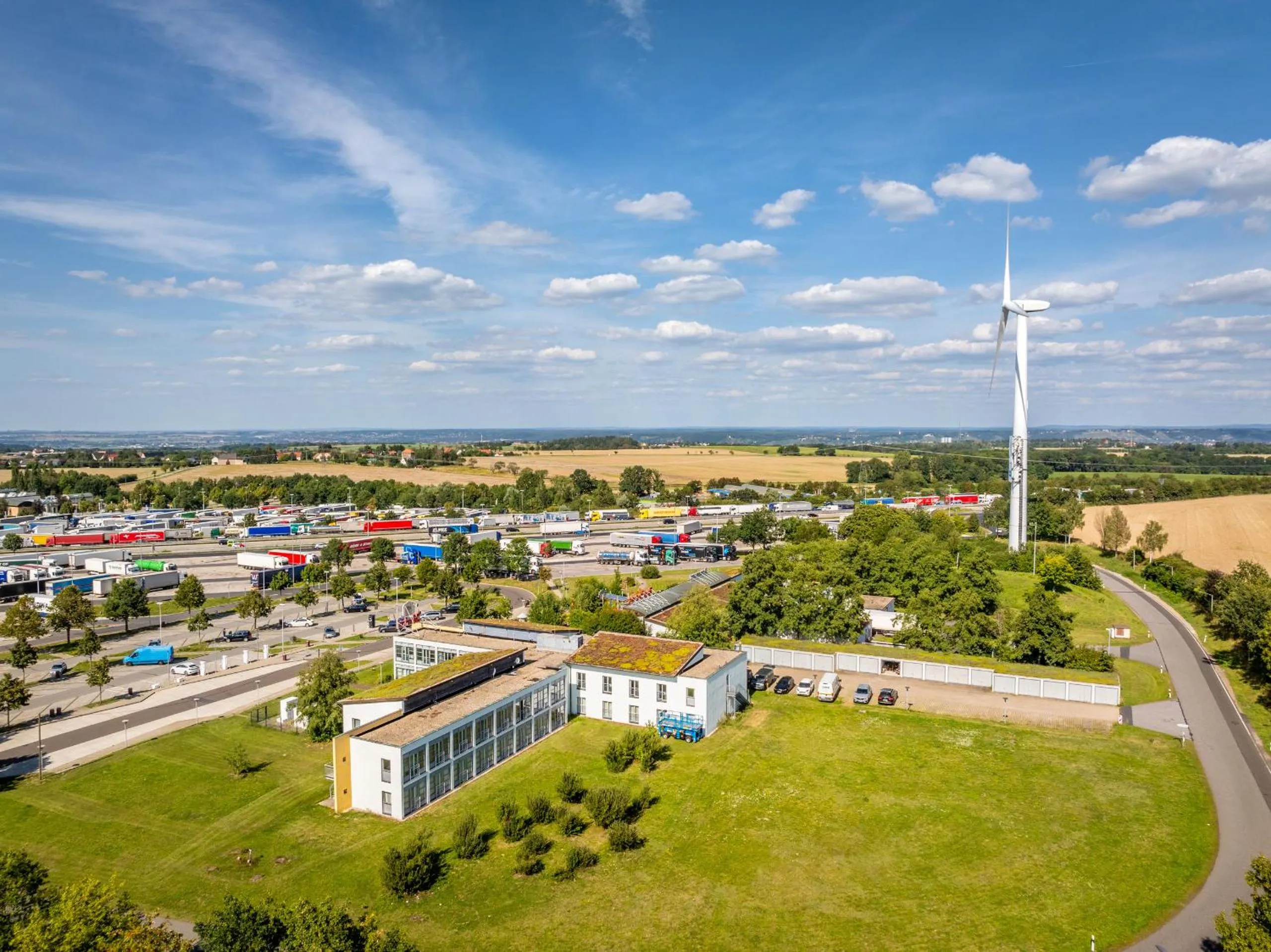 Bird's eye view in Dresdner Tor Süd