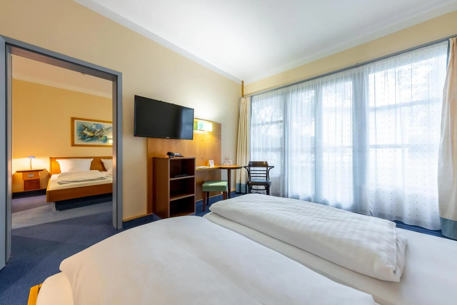 Photo of the whole room, Bed in Dresdner Tor Süd