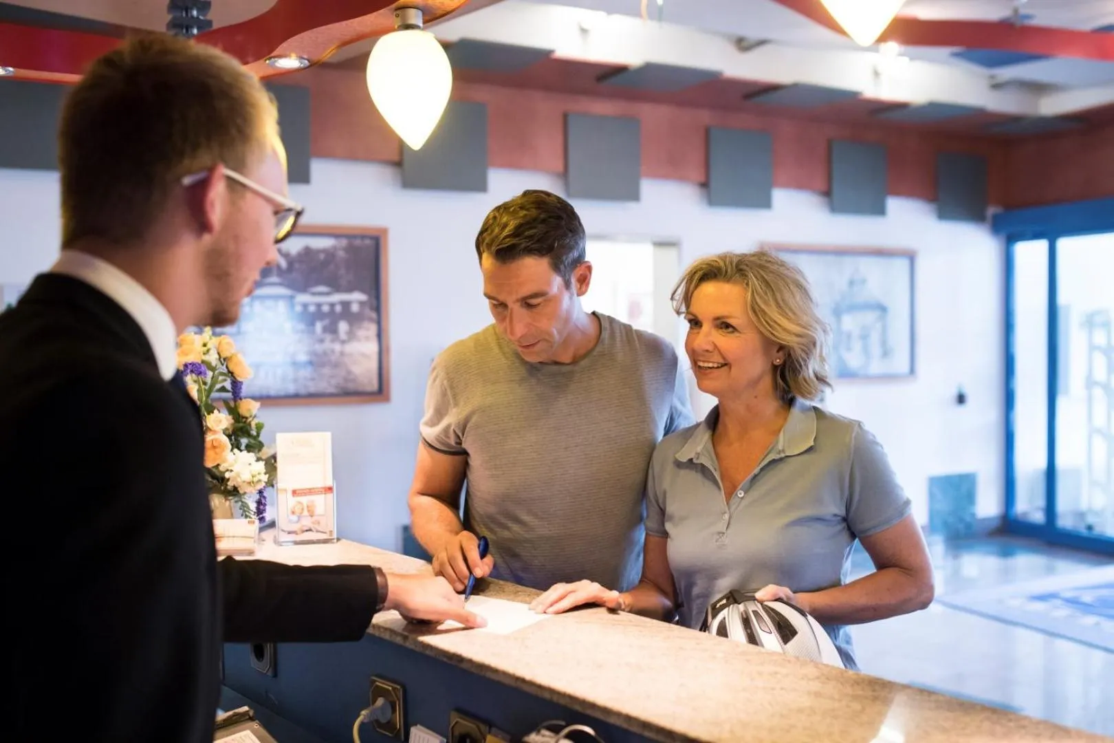 Lobby or reception in Posthotel Rotenburg