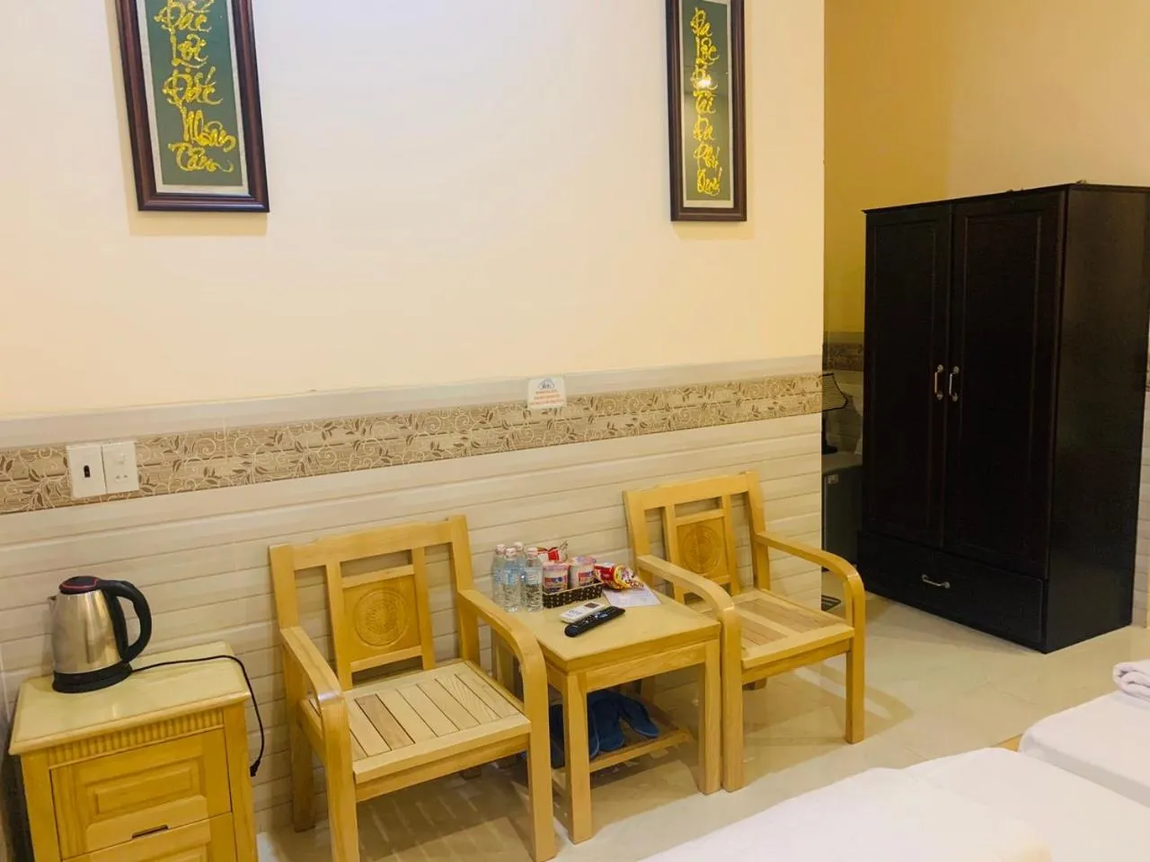 Coffee/tea facilities, Bed in Mekong Rose Hotel