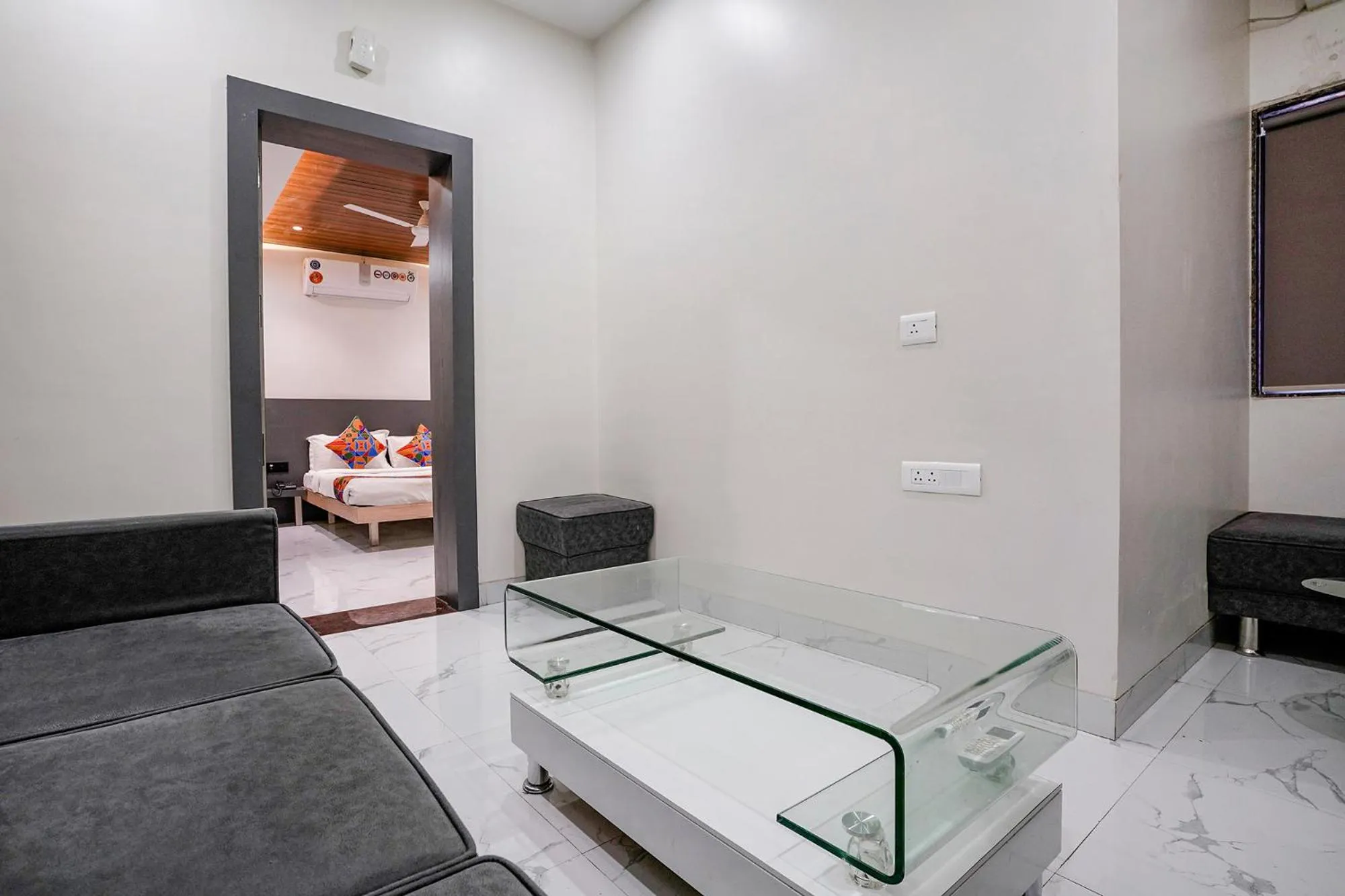 Bed in FabHotel Ansh