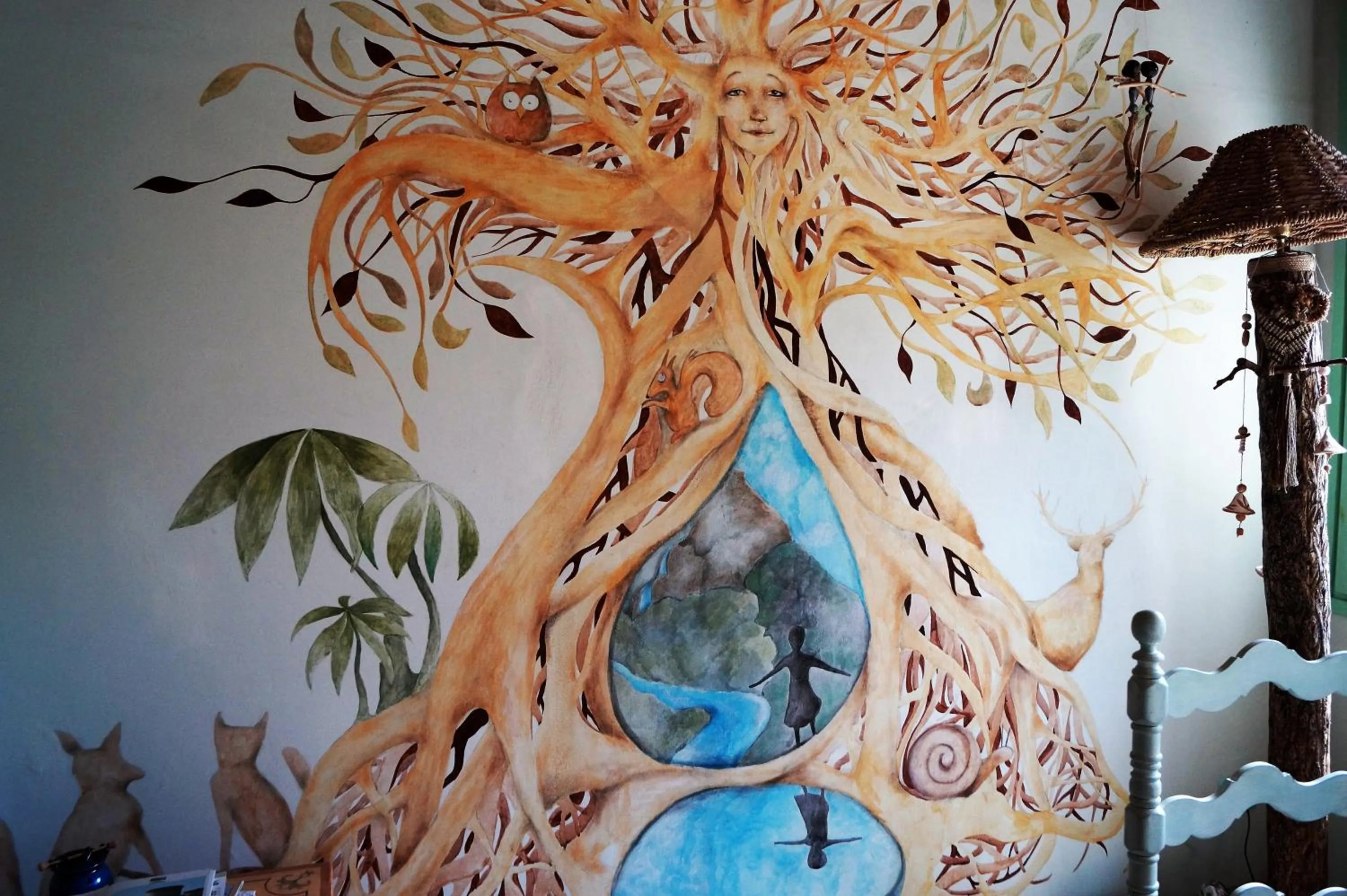 Communal kitchen in B&B Il Sentiero nel Bosco