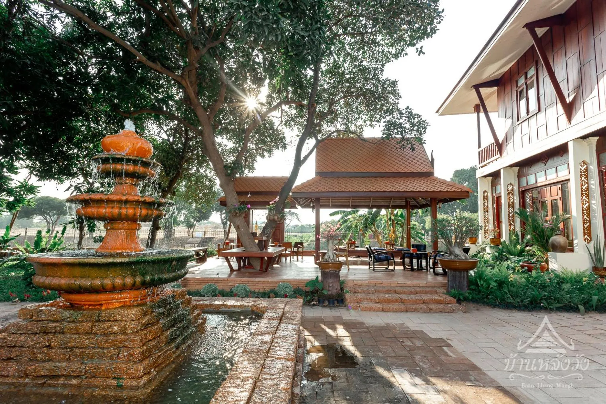 Patio in Baan Lhang Wangh บ้านหลังวัง