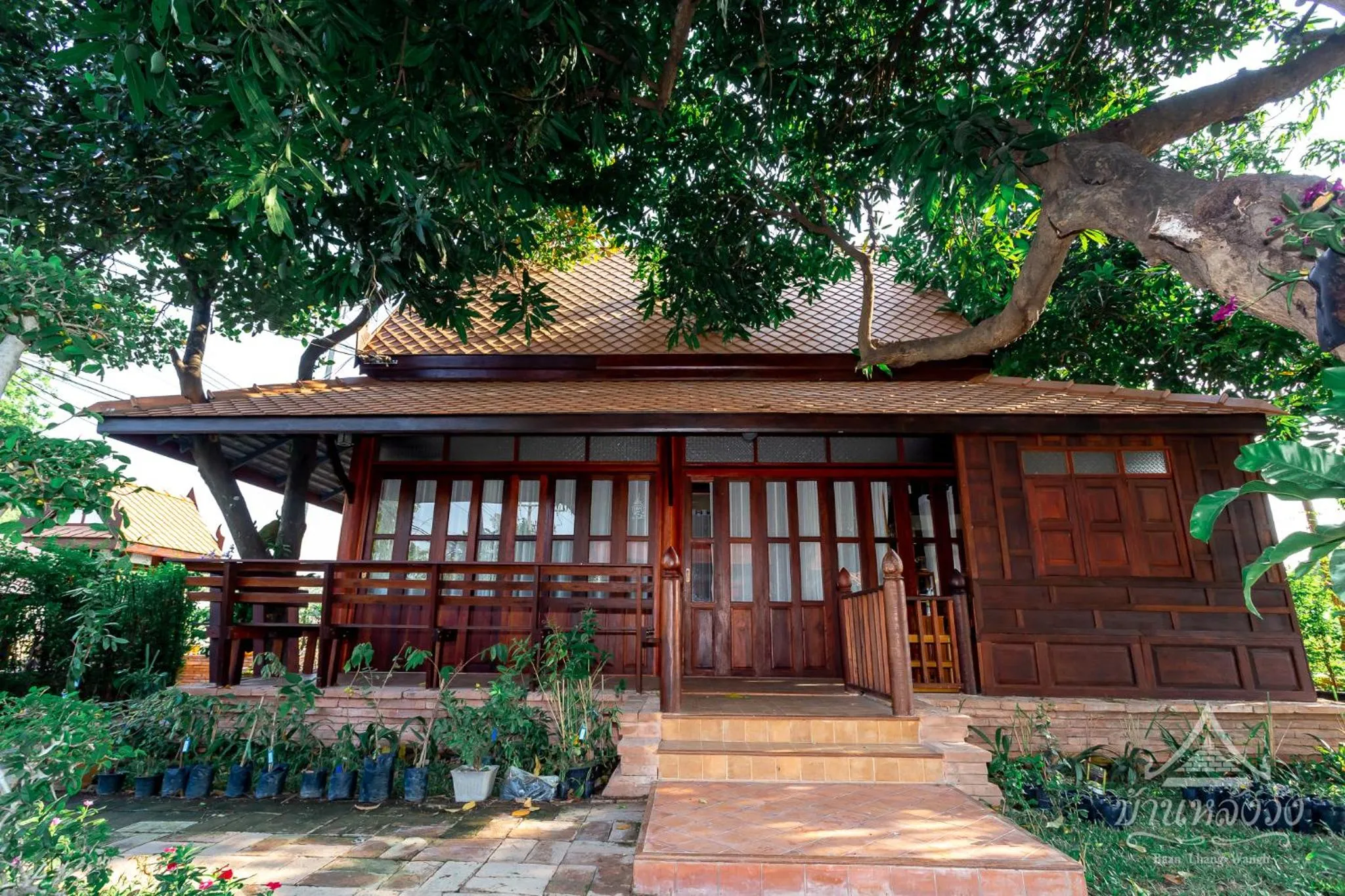 Garden in Baan Lhang Wangh บ้านหลังวัง