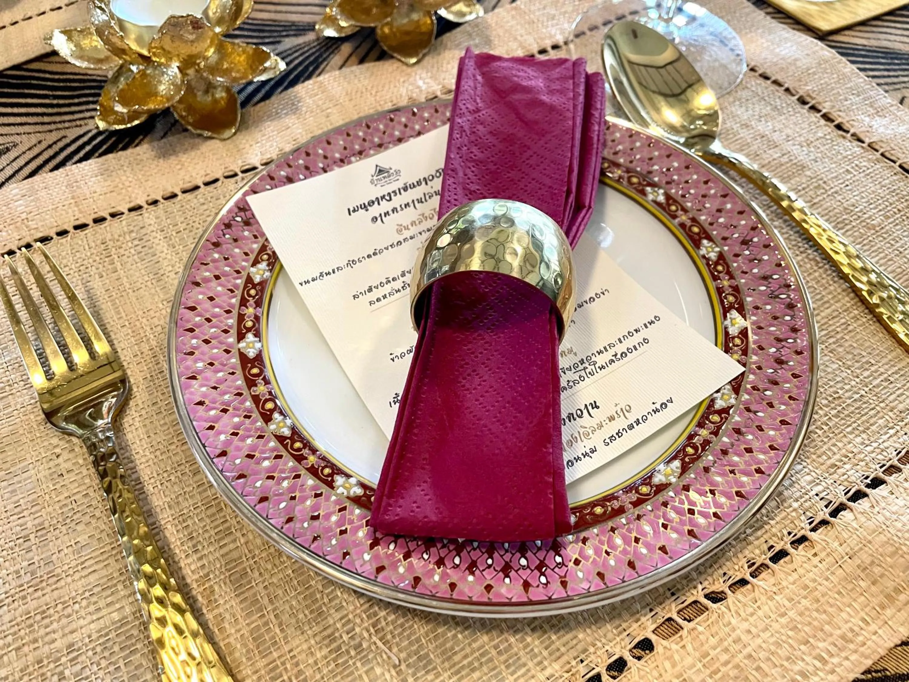 Dining area in Baan Lhang Wangh บ้านหลังวัง