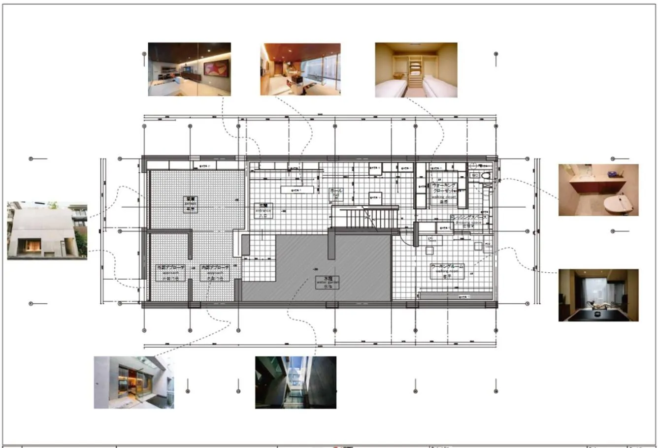 Azabu Modern House The Tokyo Tower can be seen from the villa 500m2