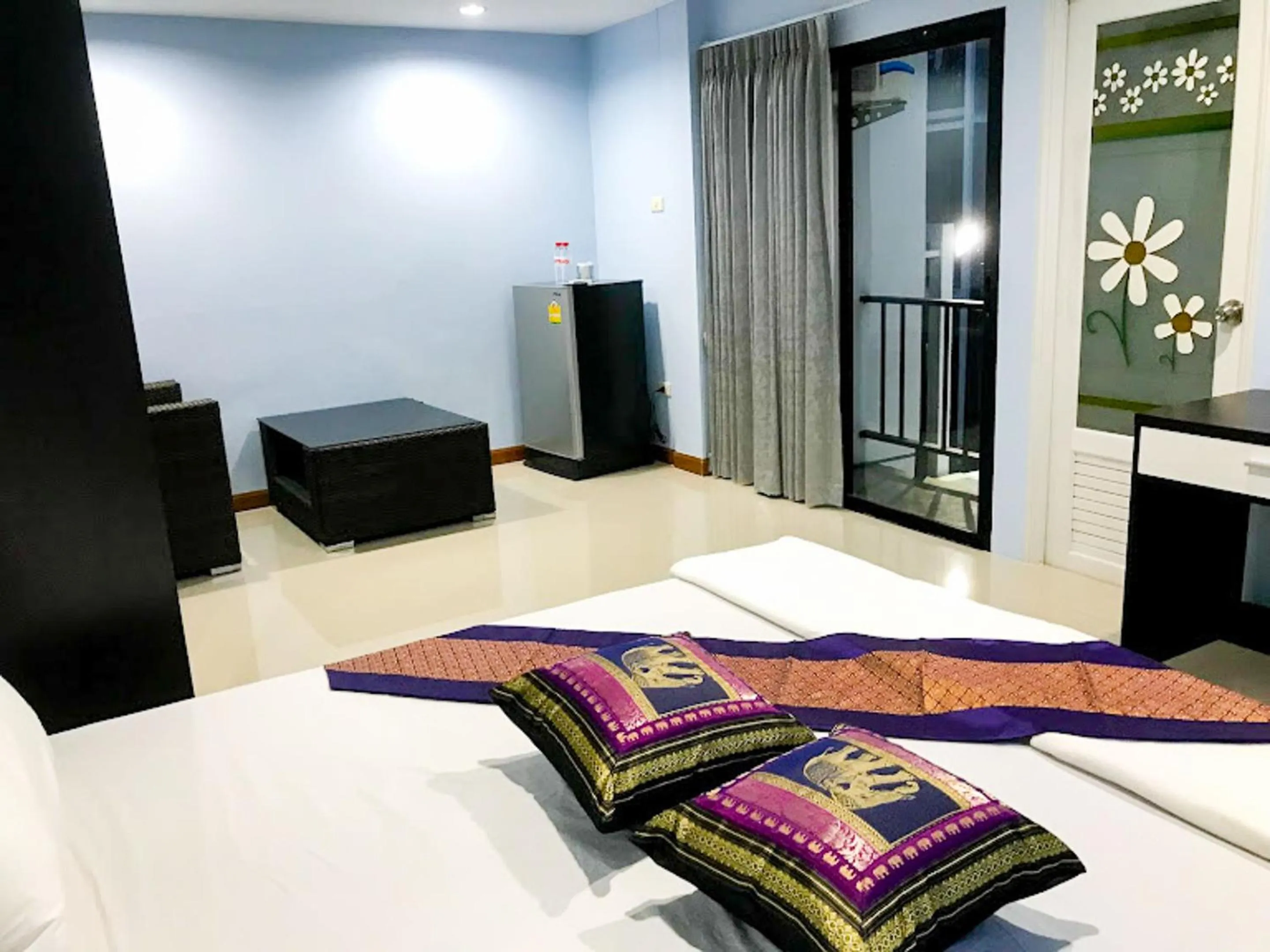 Bed in Delighted Bangkok Hotel