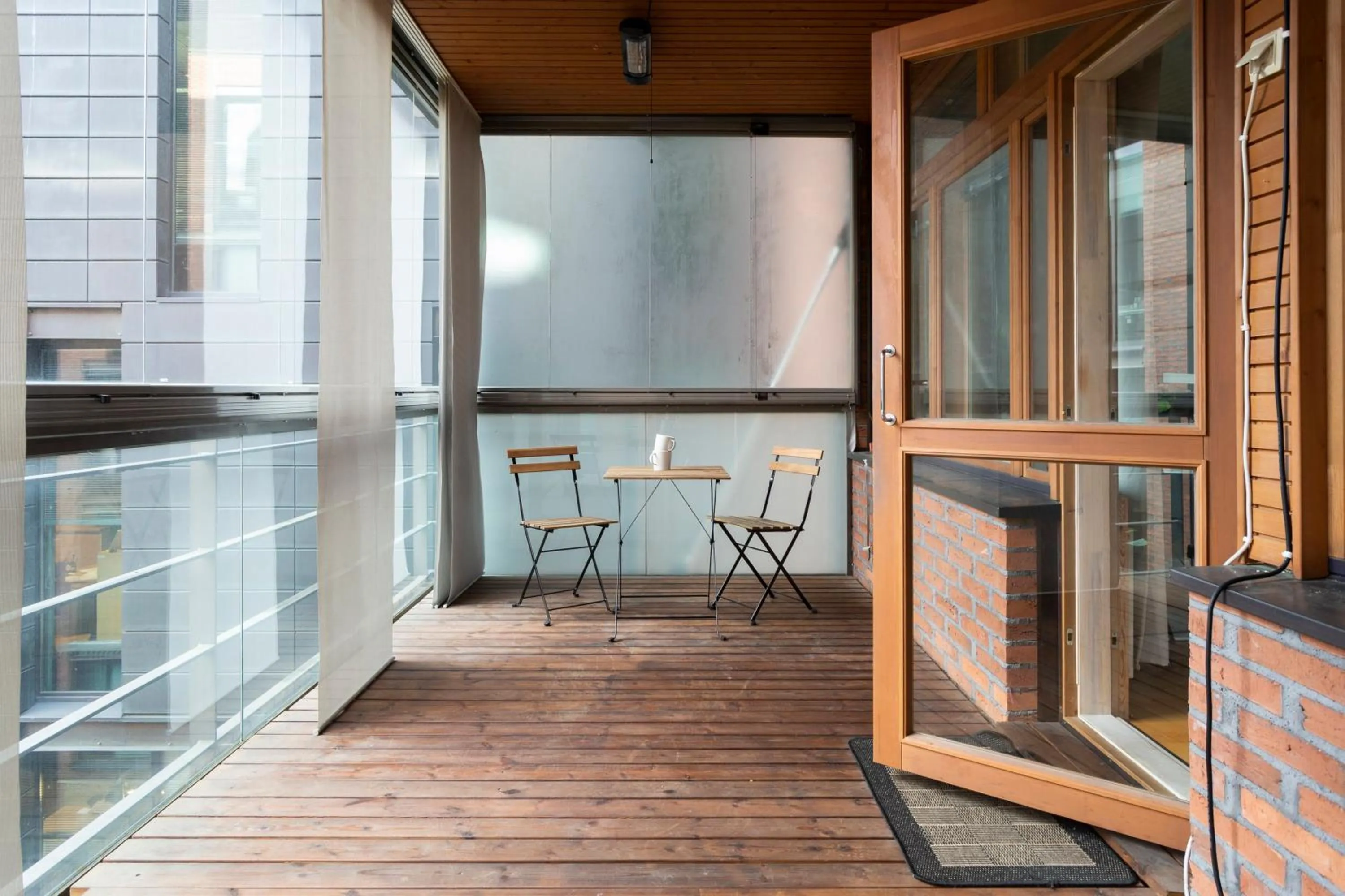 Balcony/Terrace in 2ndhomes Deluxe 1BR Kamppi Center Apartment with Sauna and Terrace