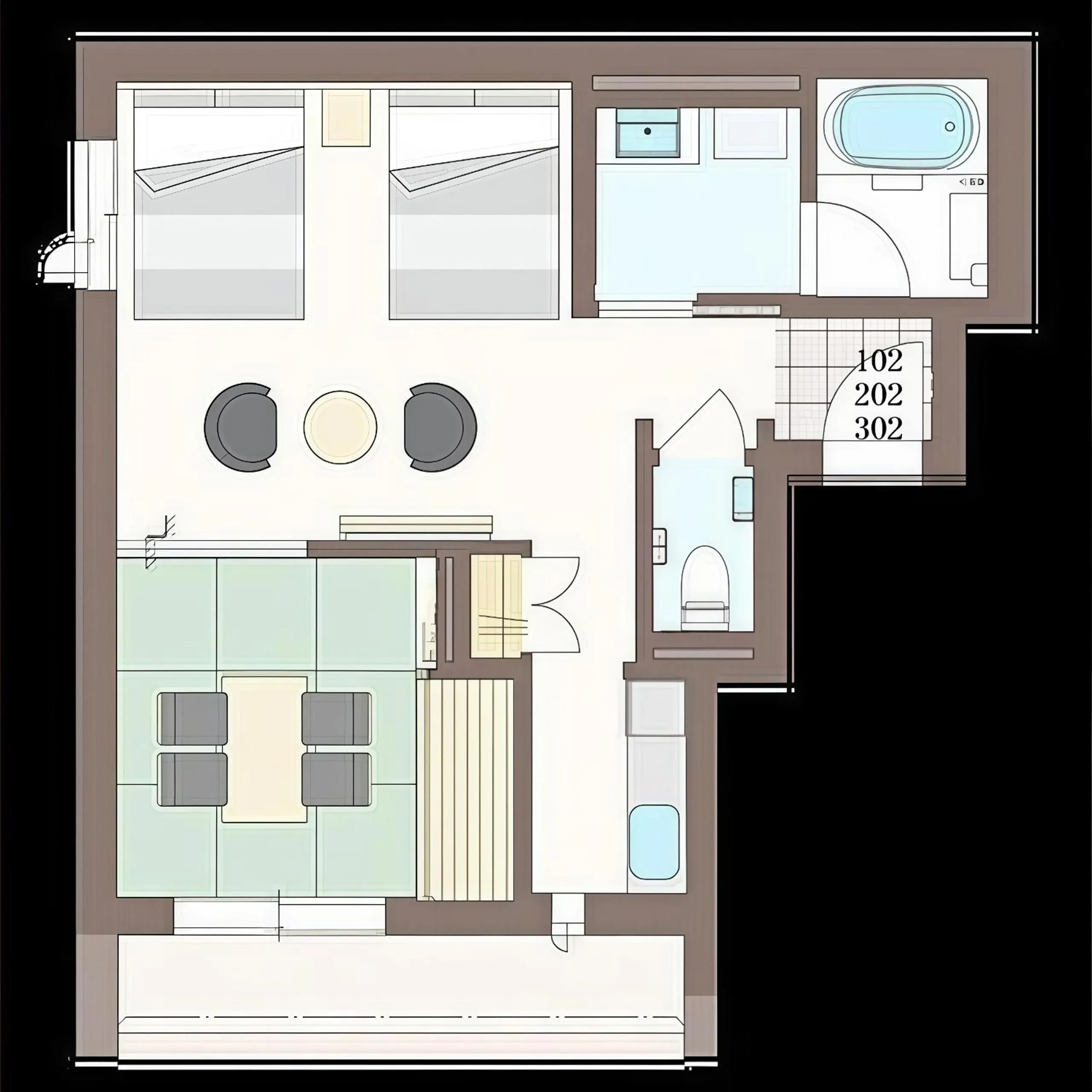 Floor plan in 凜庵 LIAN_KANAZAWA