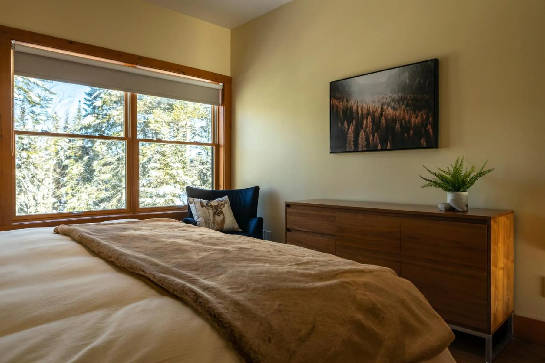 Bed in 4-Bedroom Chalet Fraternite in Lac-Superieur Tremblant