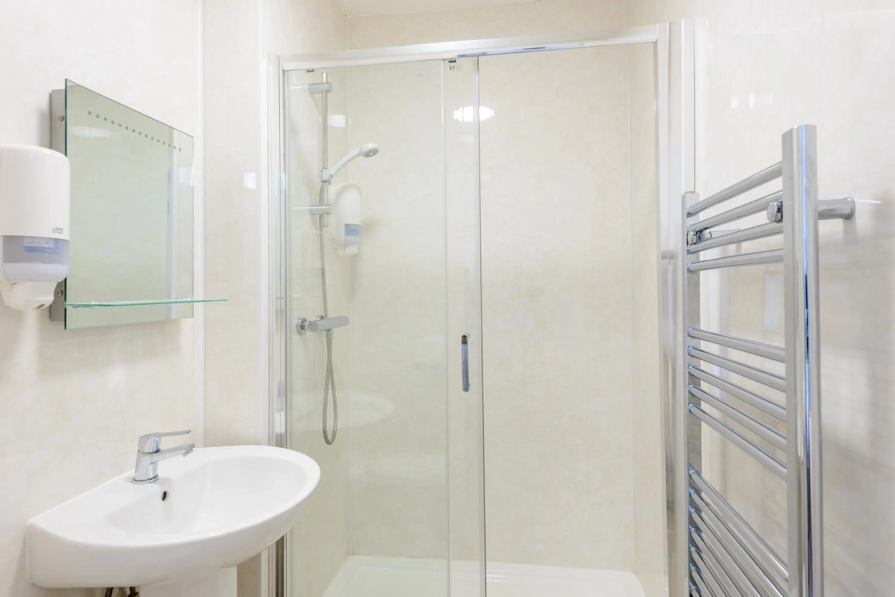 Shower in Daish's Blackpool Hotel