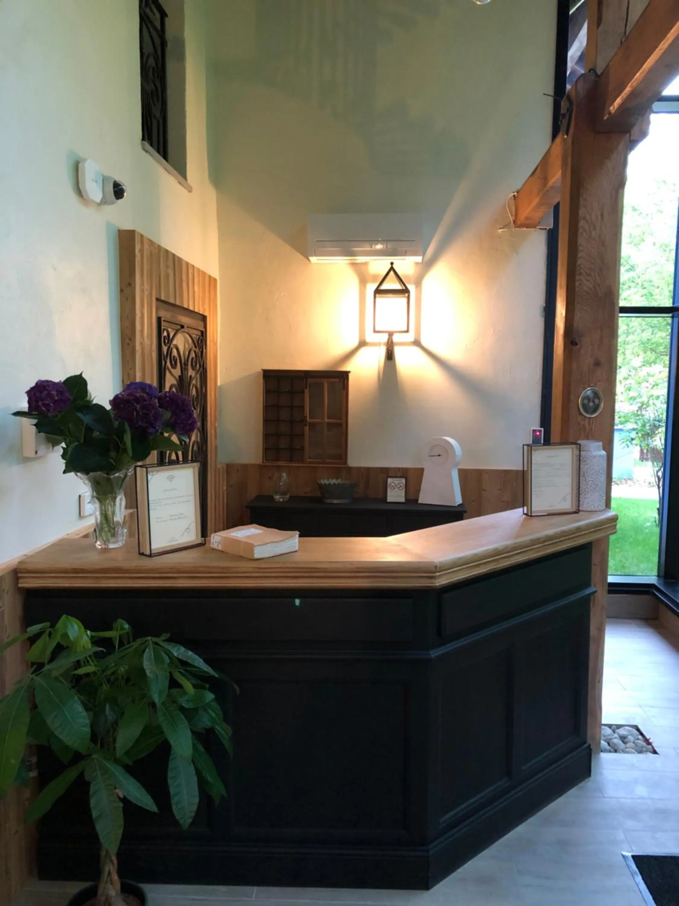 Lobby or reception in Hôtel Le Mouton Bleu