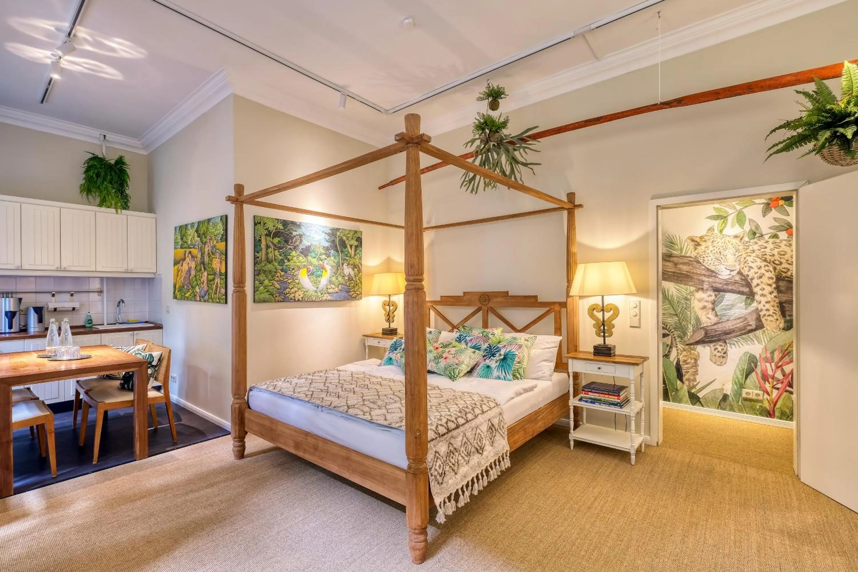 Kitchen or kitchenette, Bed in ackselhaus & blue Home