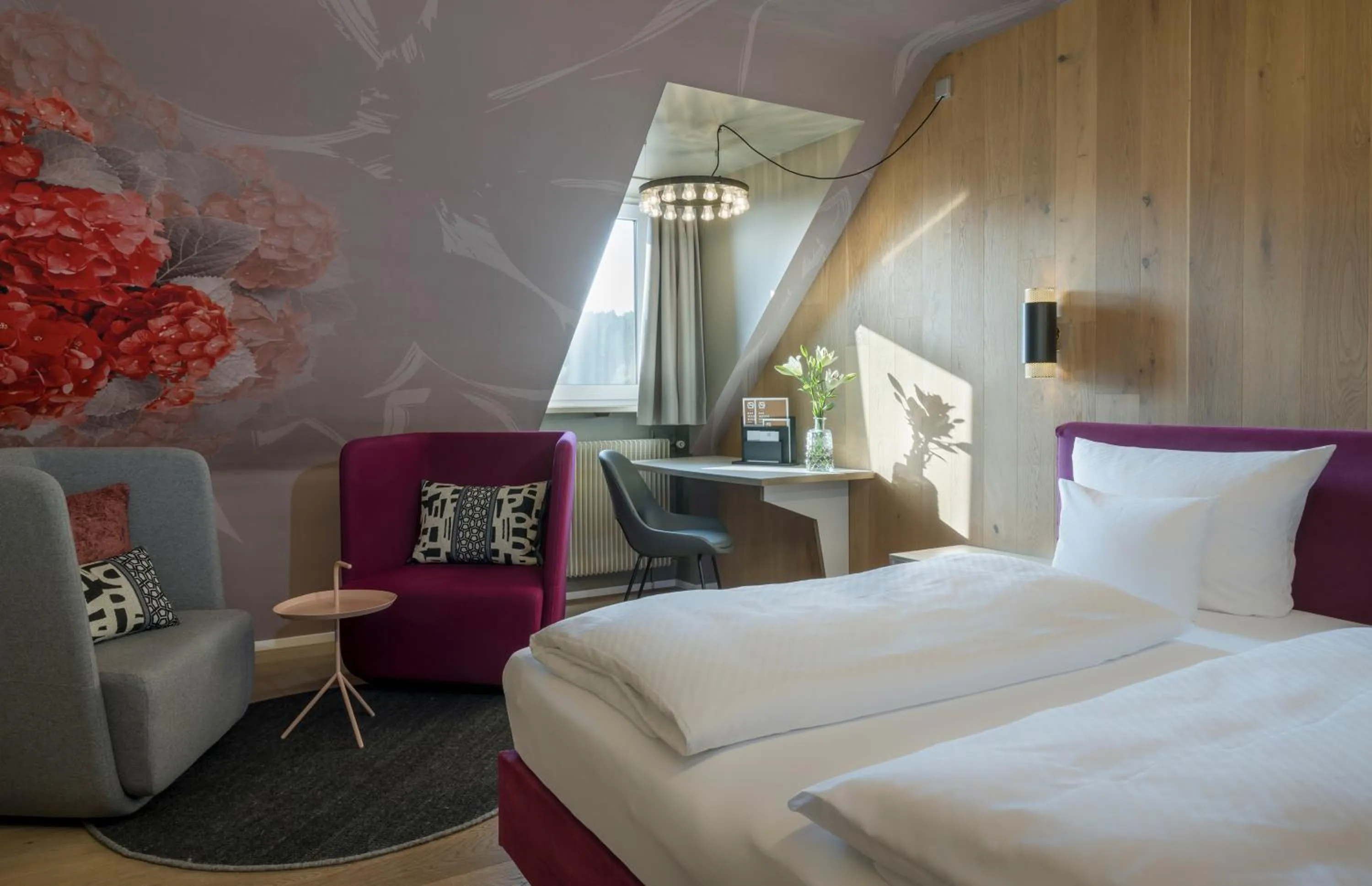 Bed in Landhotel Weißes Roß