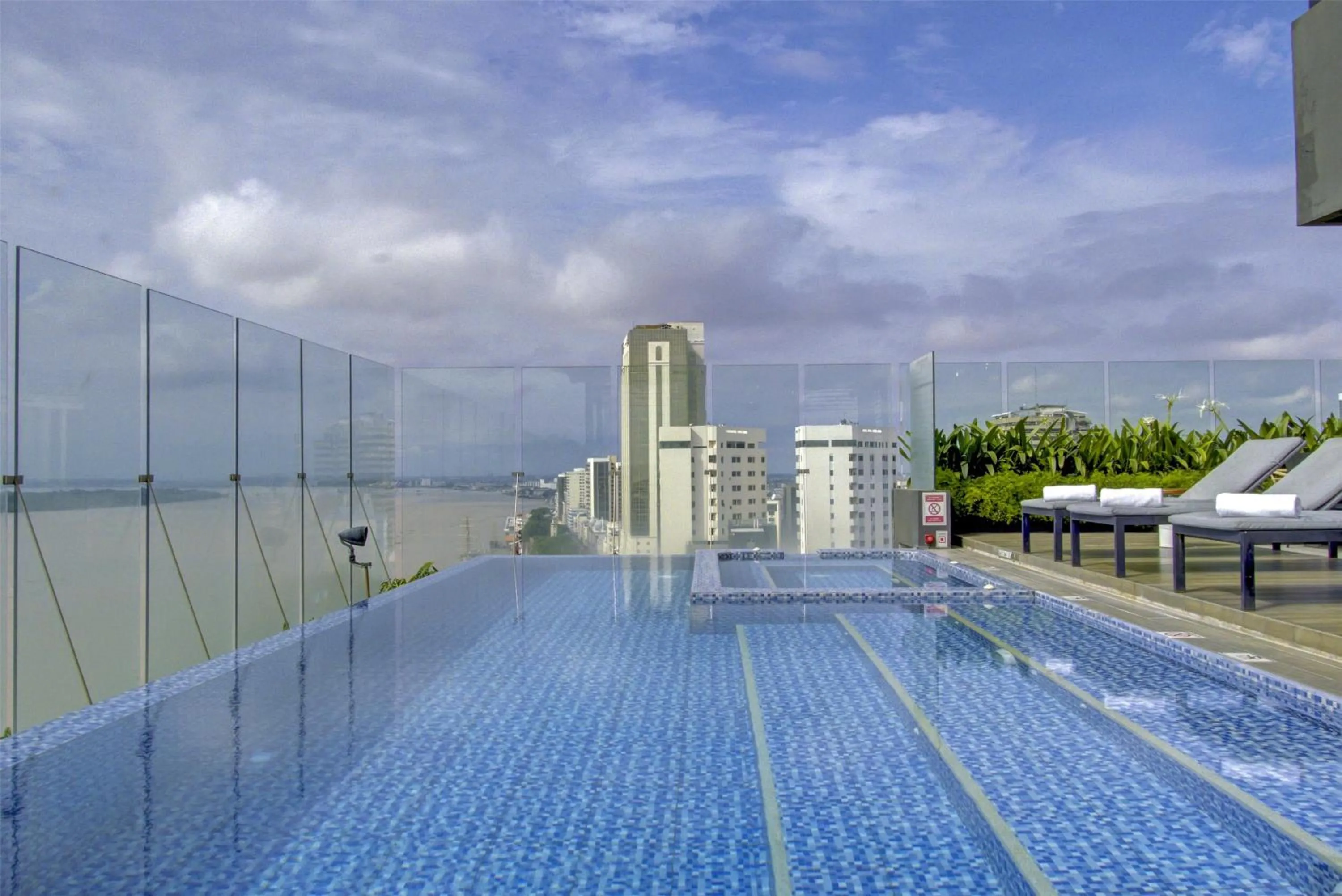 Pool view in DoubleTree by Hilton Guayaquil