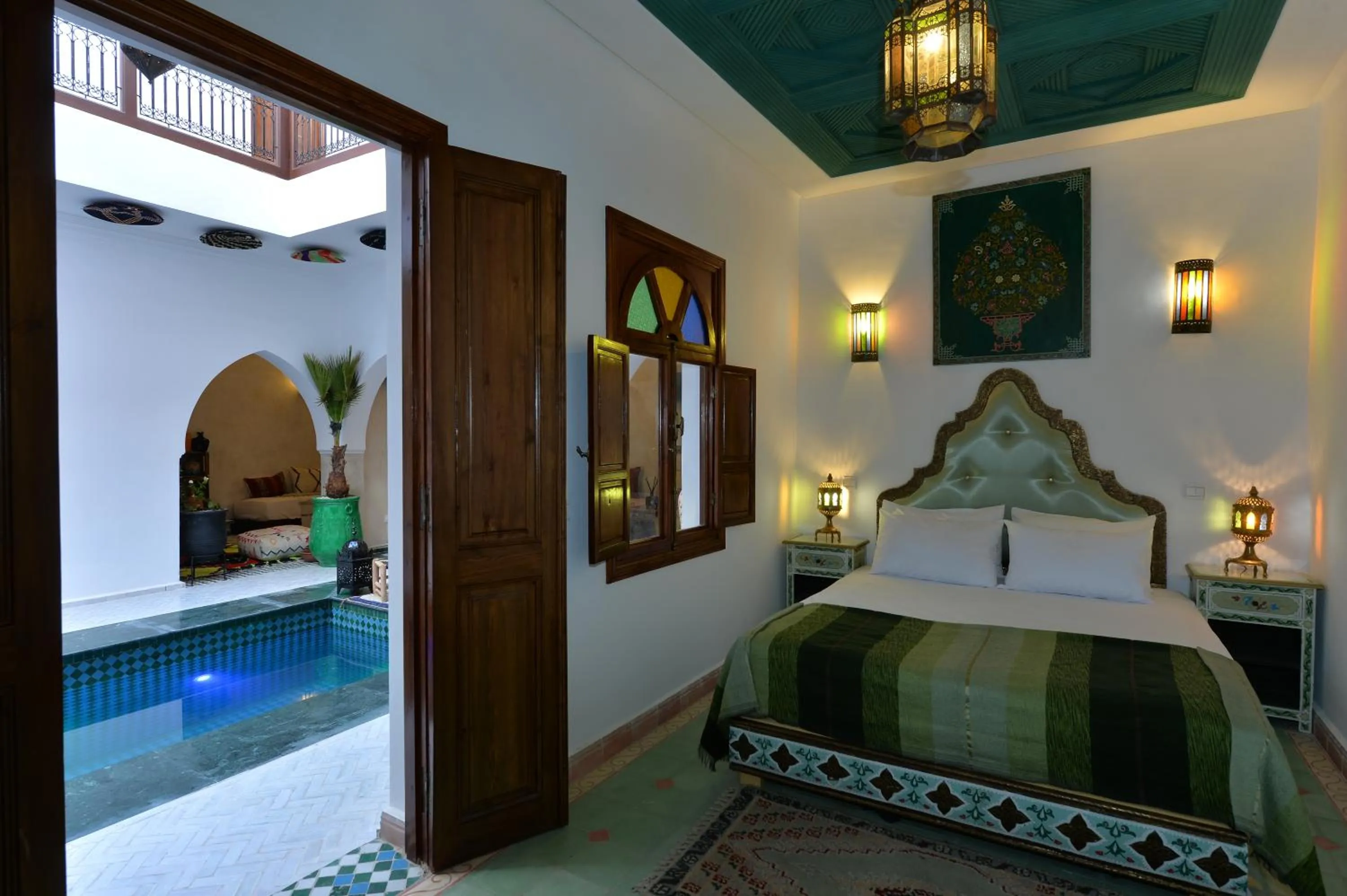 Bed in Casa De Marrakech Riad Guest House