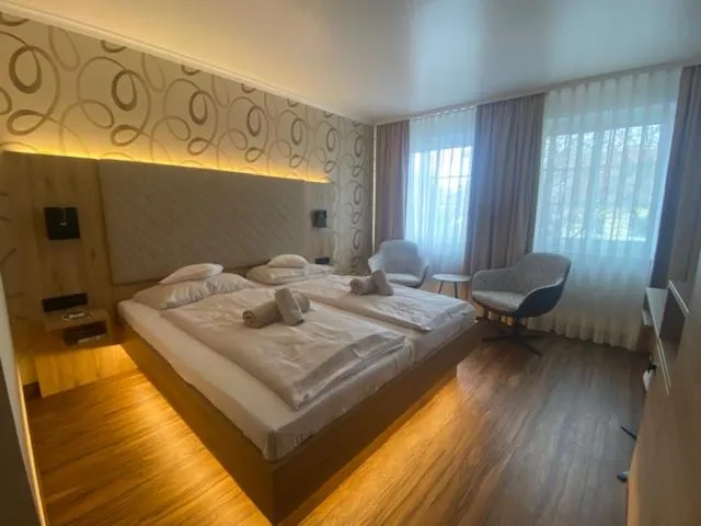 Bedroom, Bed in Apart Hotel Haveltreff