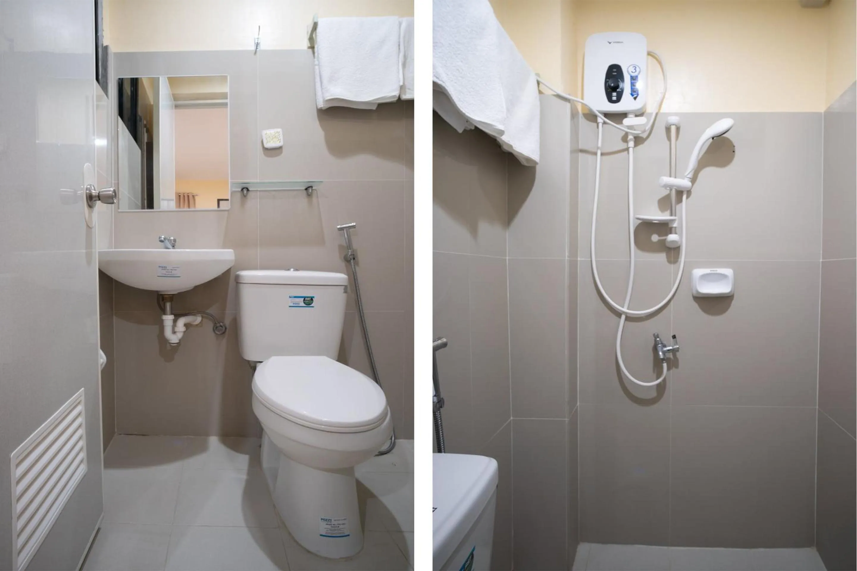 Bathroom in Super OYO 604 Chateau Cinco Dormitel