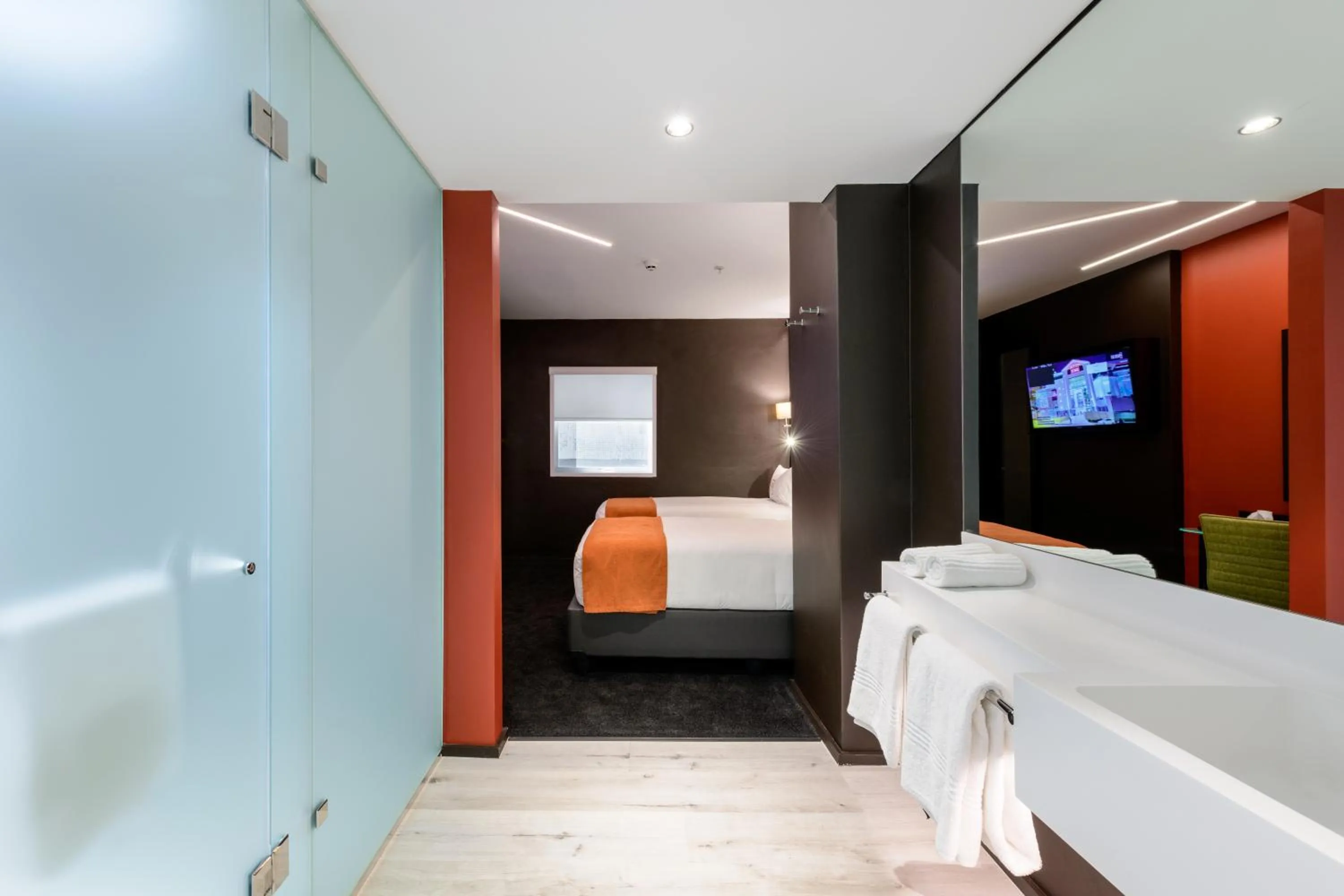 Bed in Hotel Sky Sandton