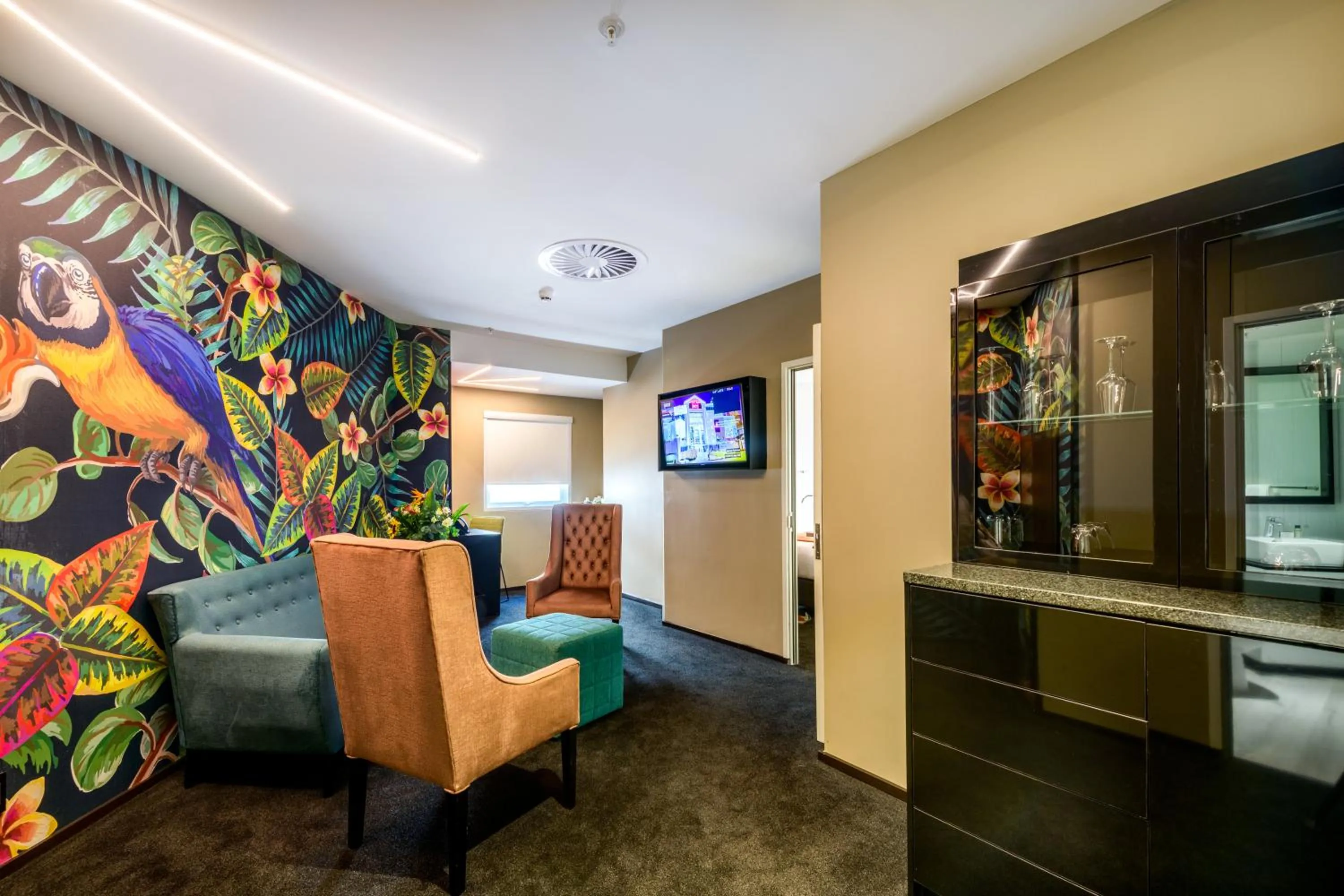 Seating area in Hotel Sky Sandton