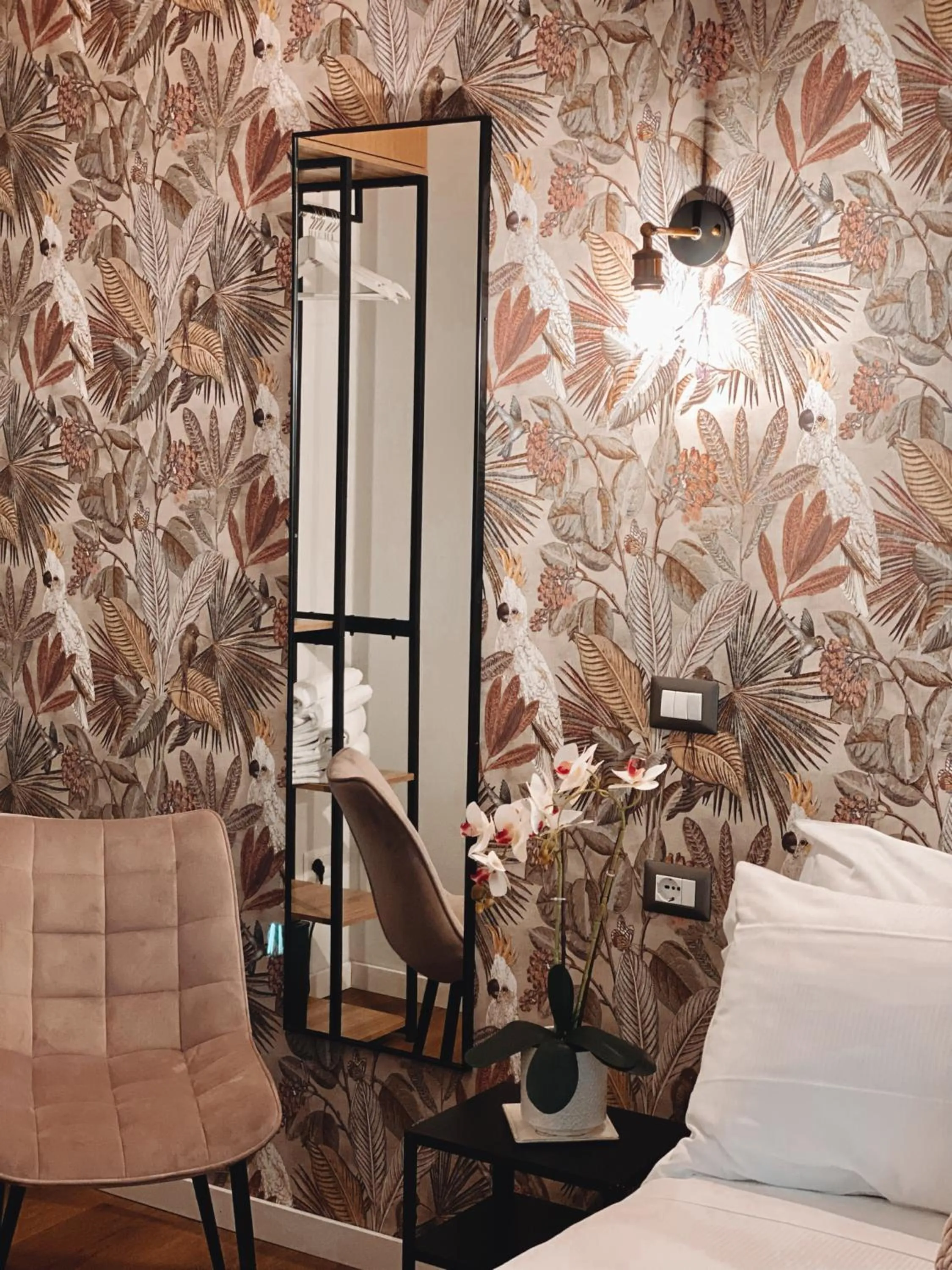 Decorative detail, Bed in The Venue Sistina