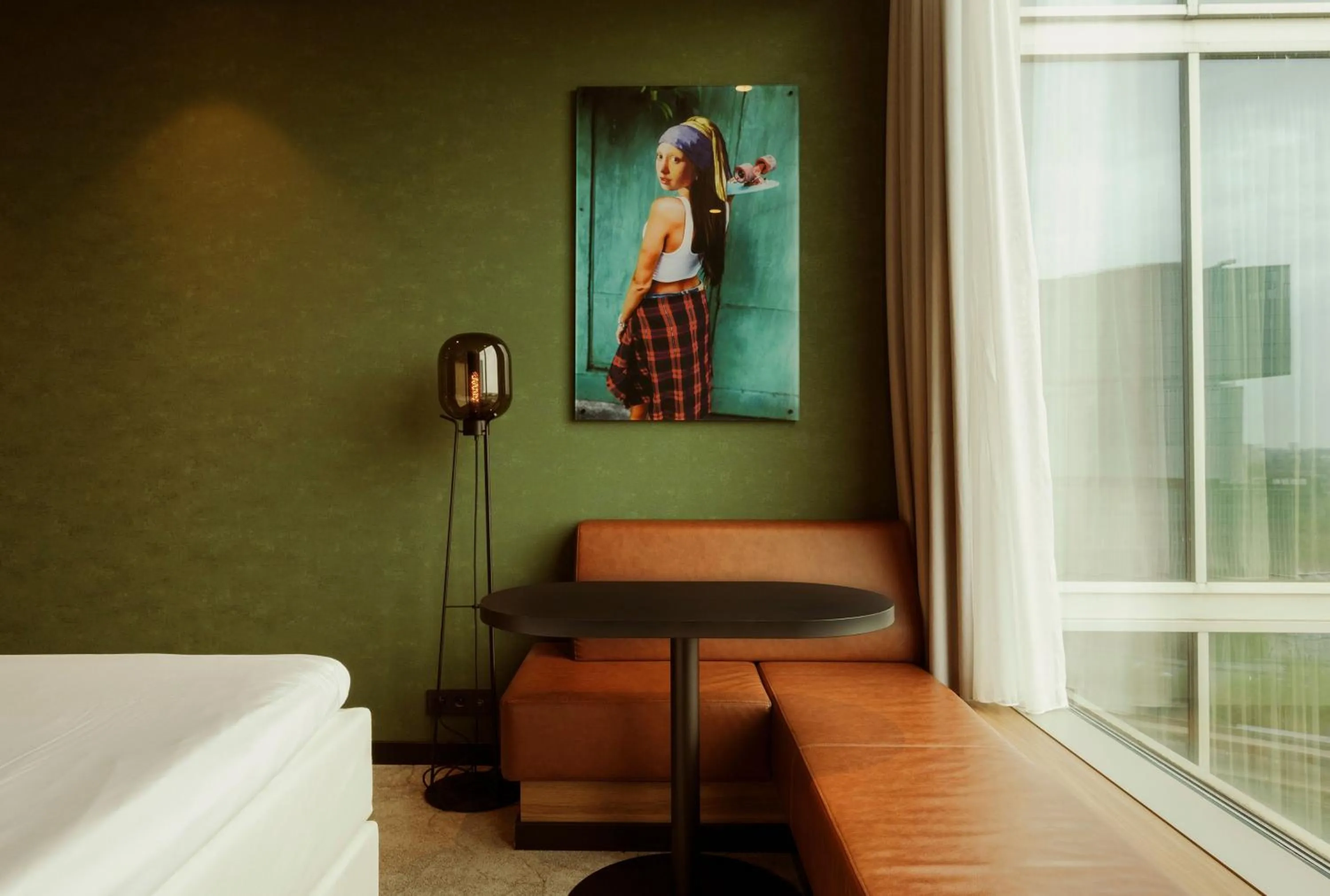 Seating area, Bed in Van der Valk Hotel Amsterdam Zuidas-Rai