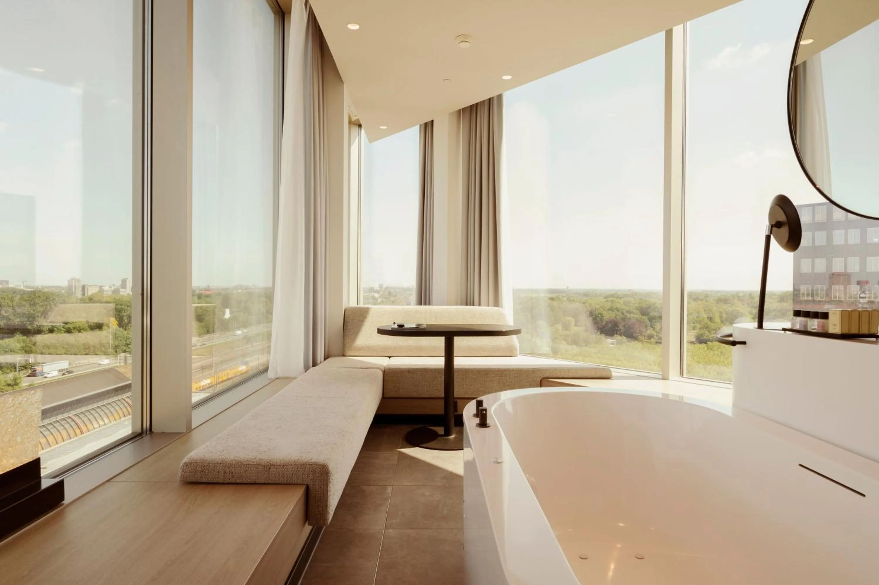 Seating area, Bed in Van der Valk Hotel Amsterdam Zuidas-Rai