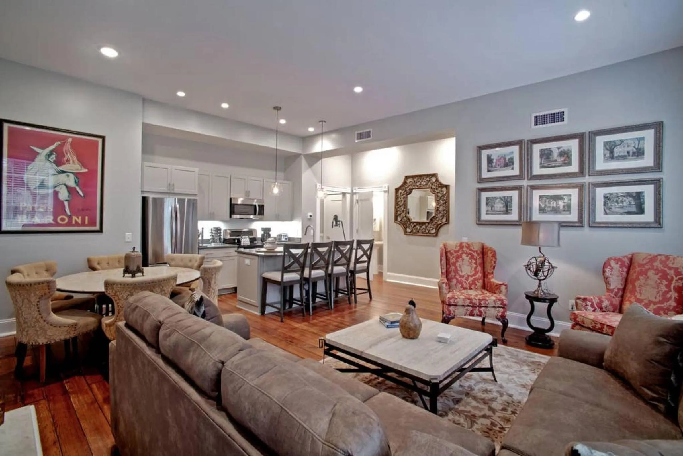Living room in Sophisticated Historic Remodeled 9 bedroom Home