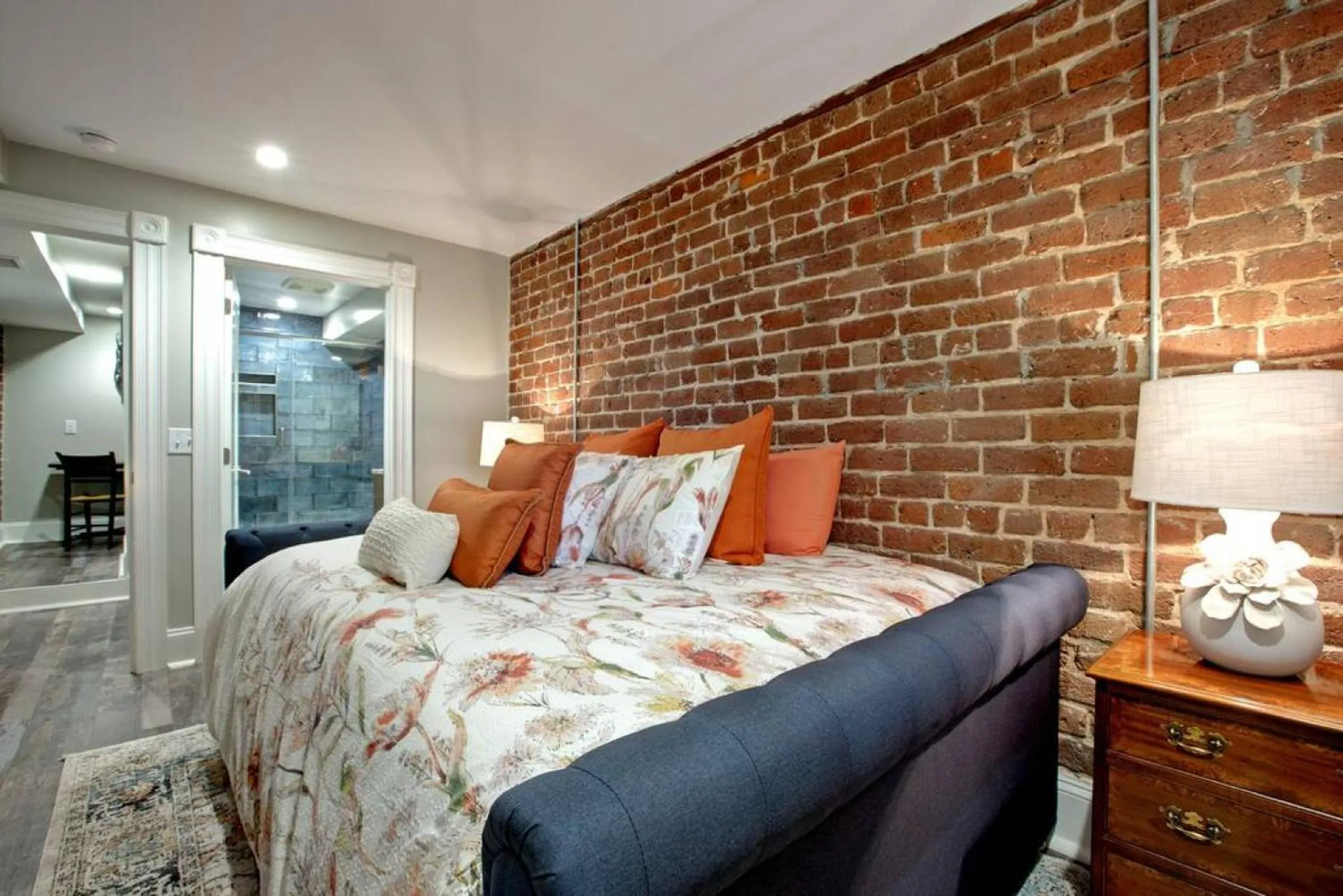 Bedroom, Bed in Sophisticated Historic Remodeled 9 bedroom Home