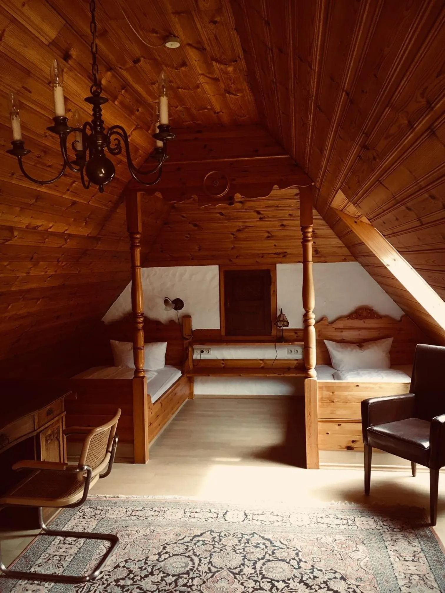 Bed in Dieckmann's Hotel