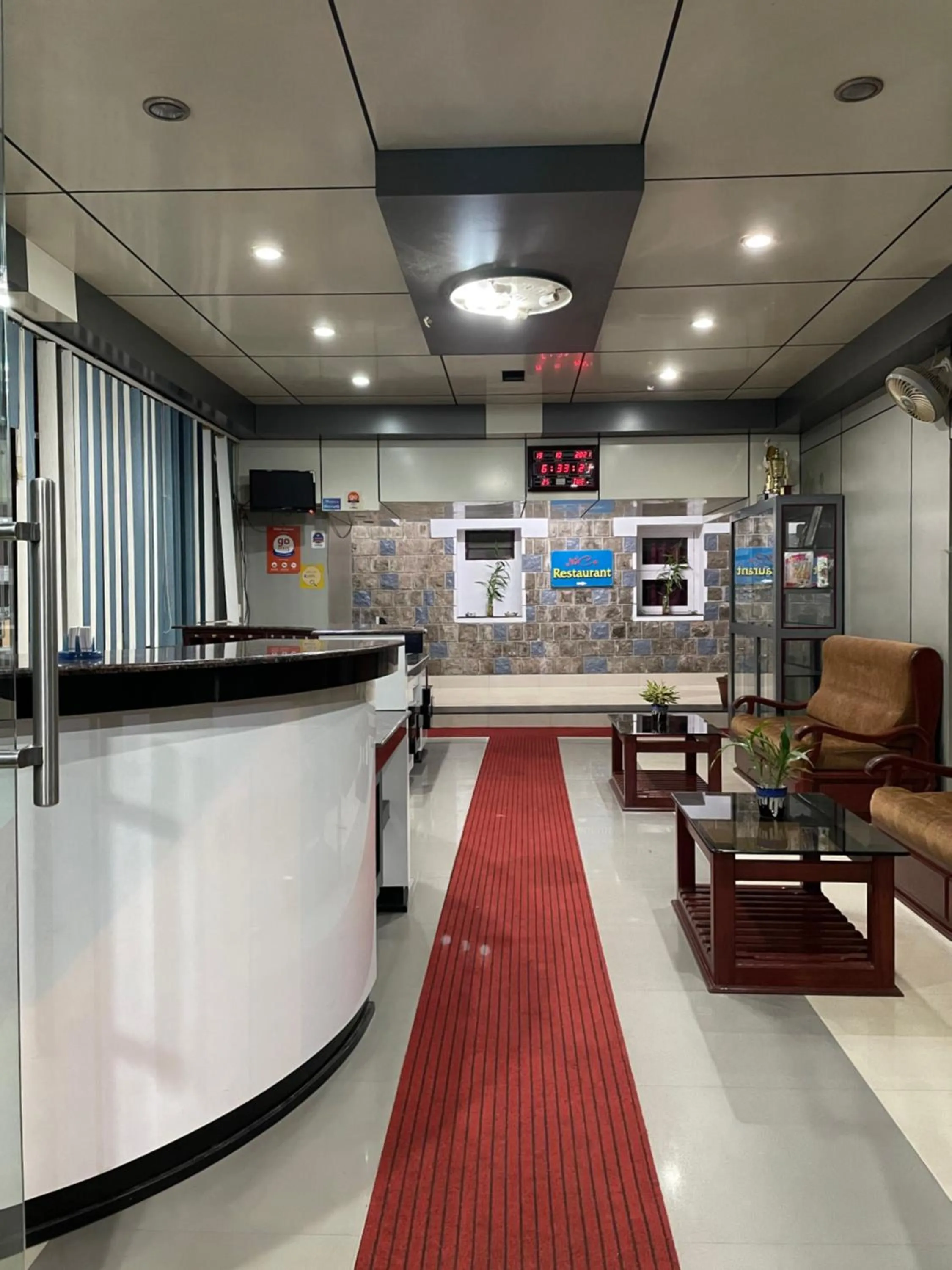 Lobby or reception in Hotel Caveri