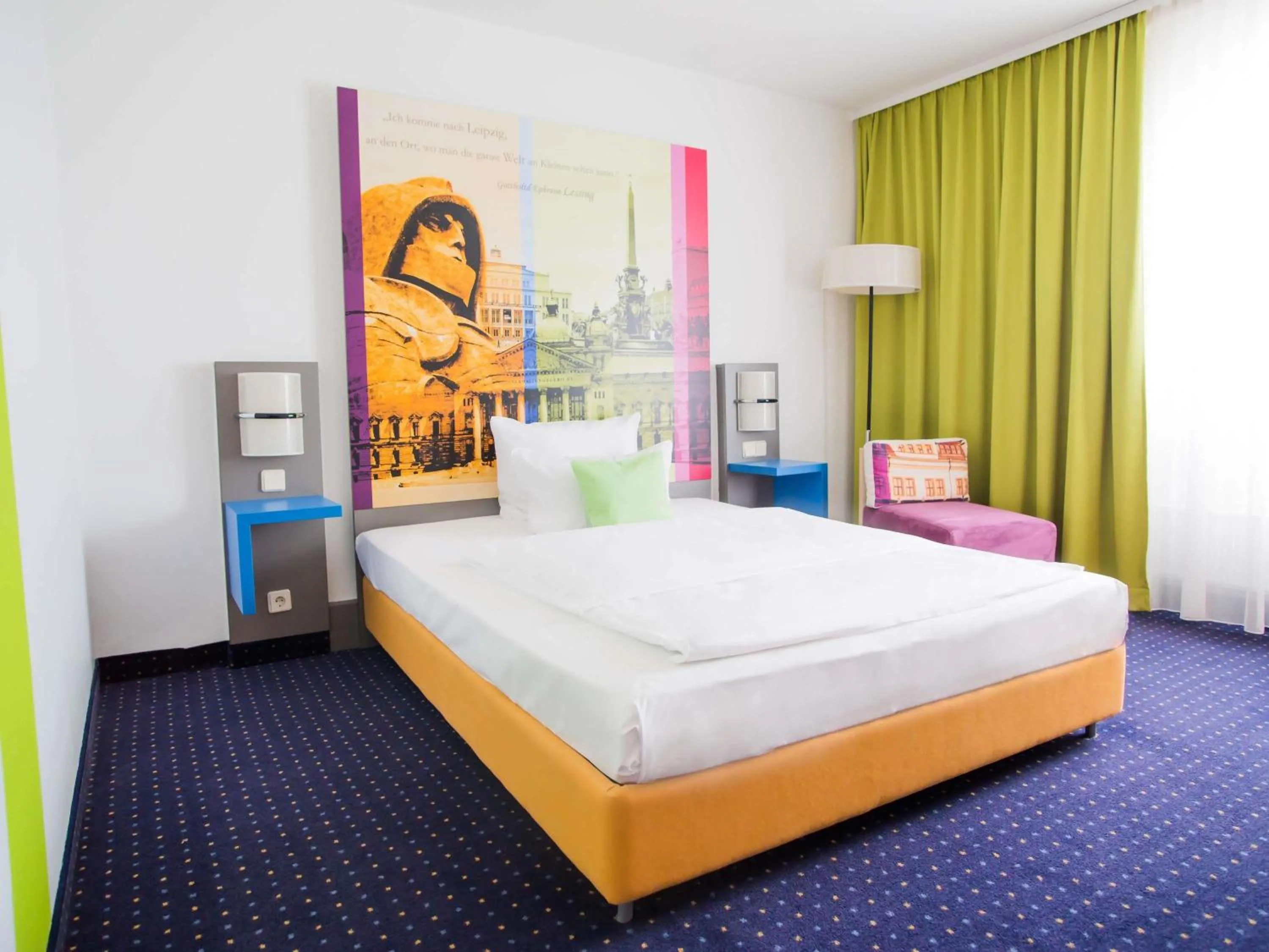 Bedroom, Bed in ibis Styles Leipzig