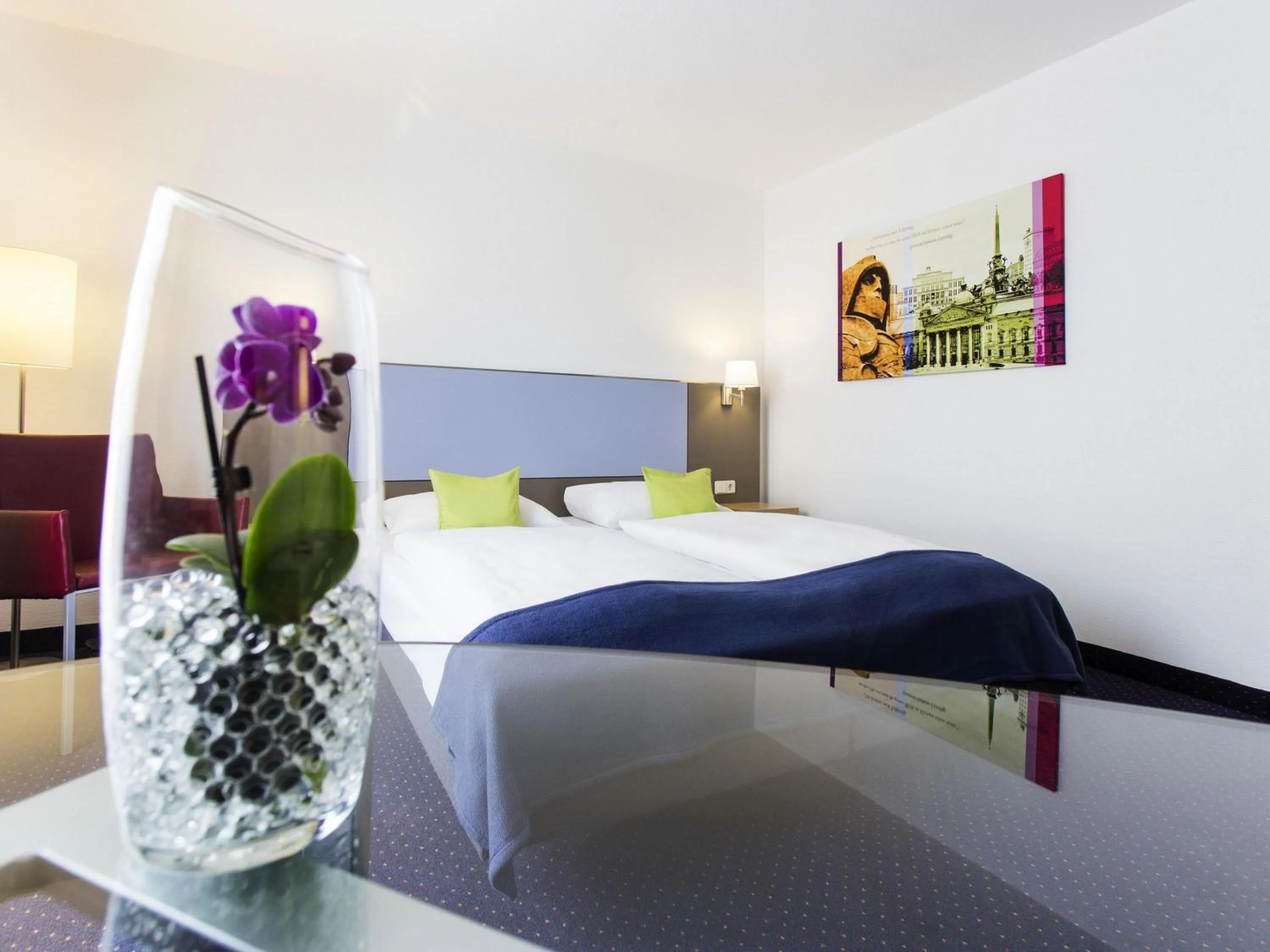 Bedroom, Bed in ibis Styles Leipzig