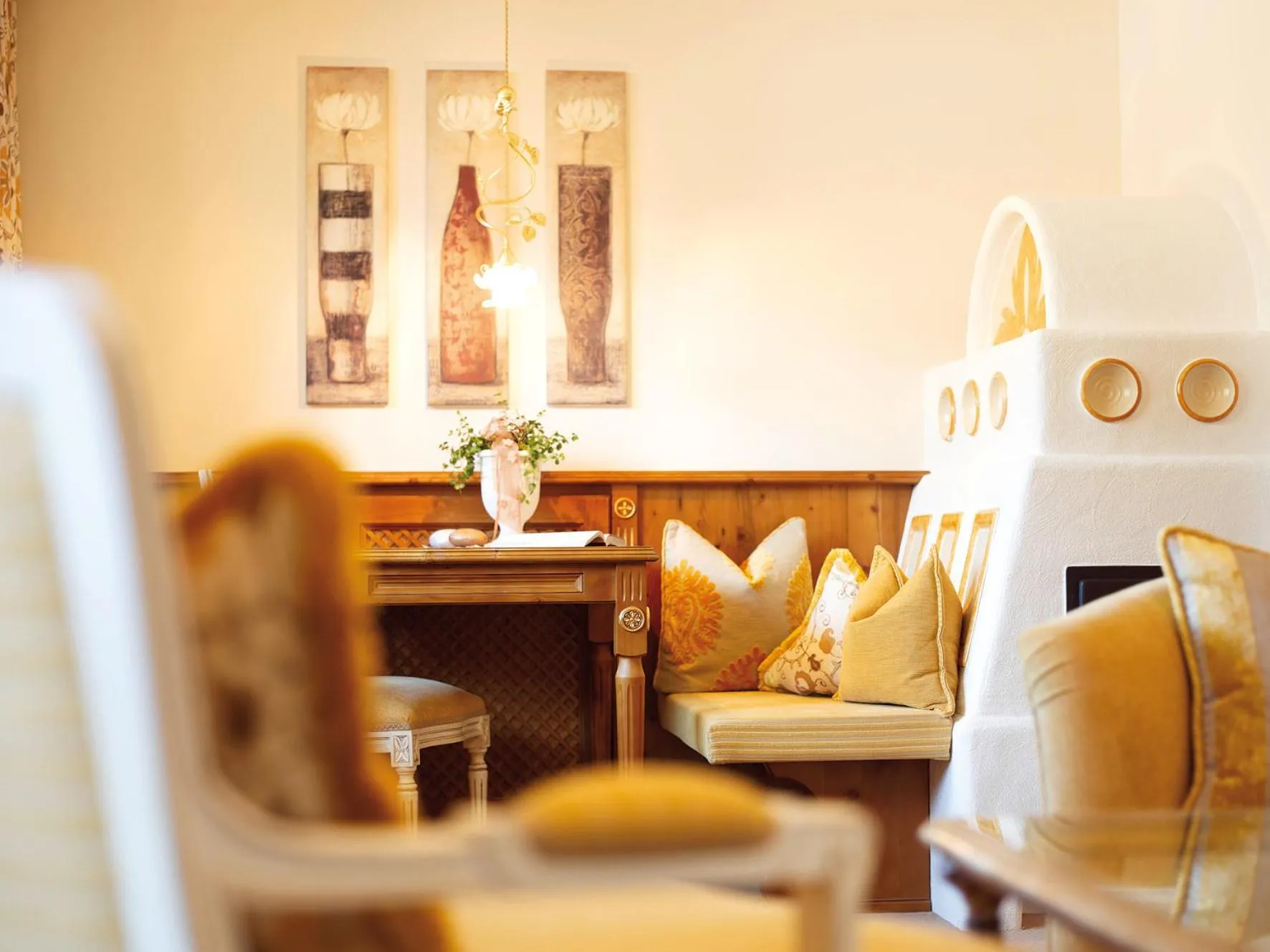 Living room in die Krone von Lech - Romantikhotel - Luxushotel in bester Lage