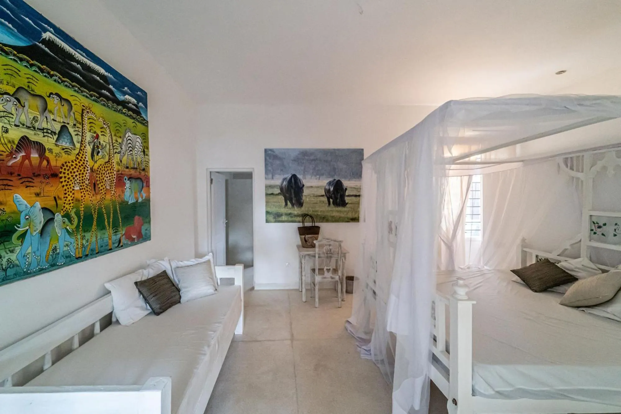 Seating area in Nyumba Ya Mbuyu