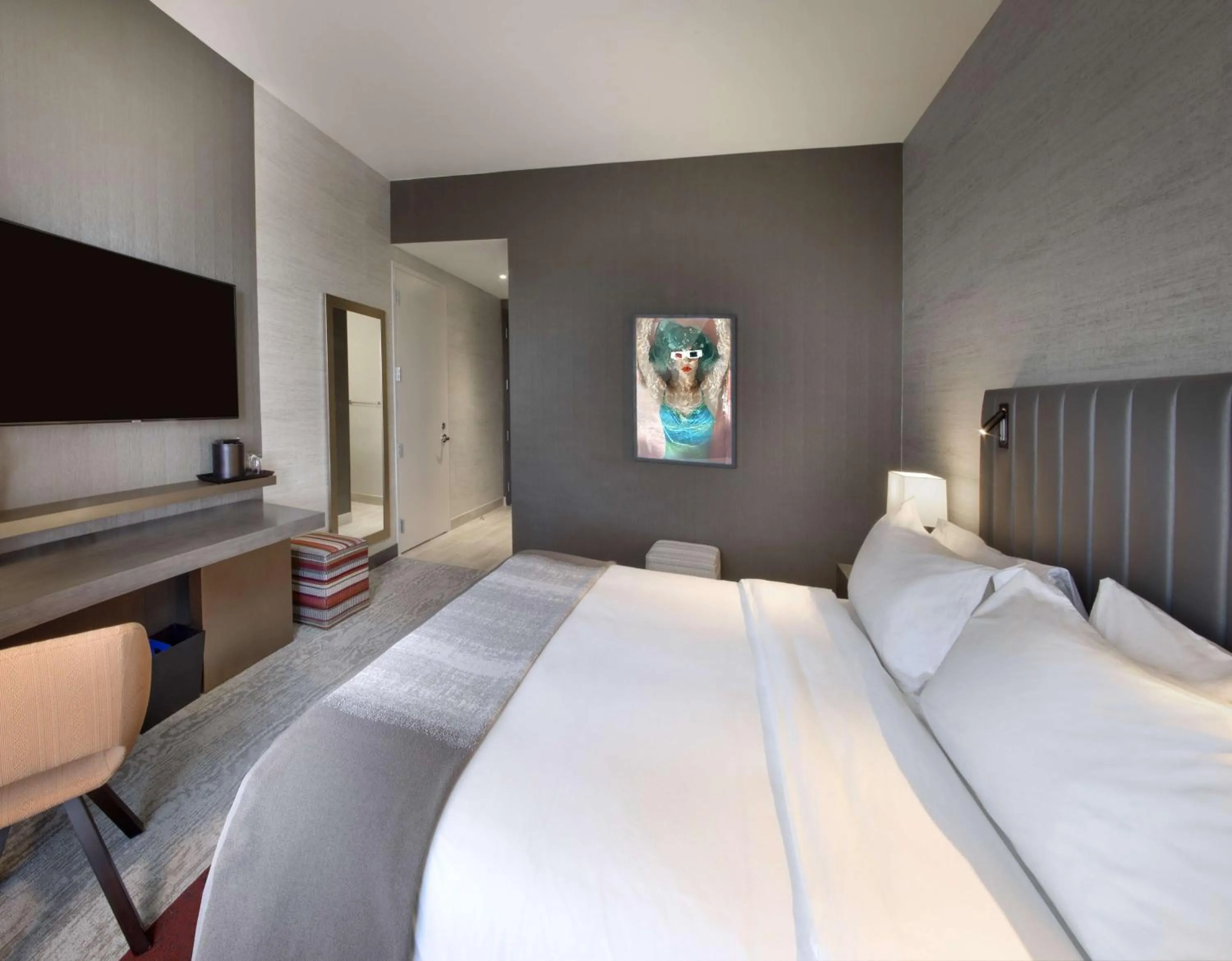 Bed in THesis Hotel Miami Coral Gables, Curio Collection by Hilton