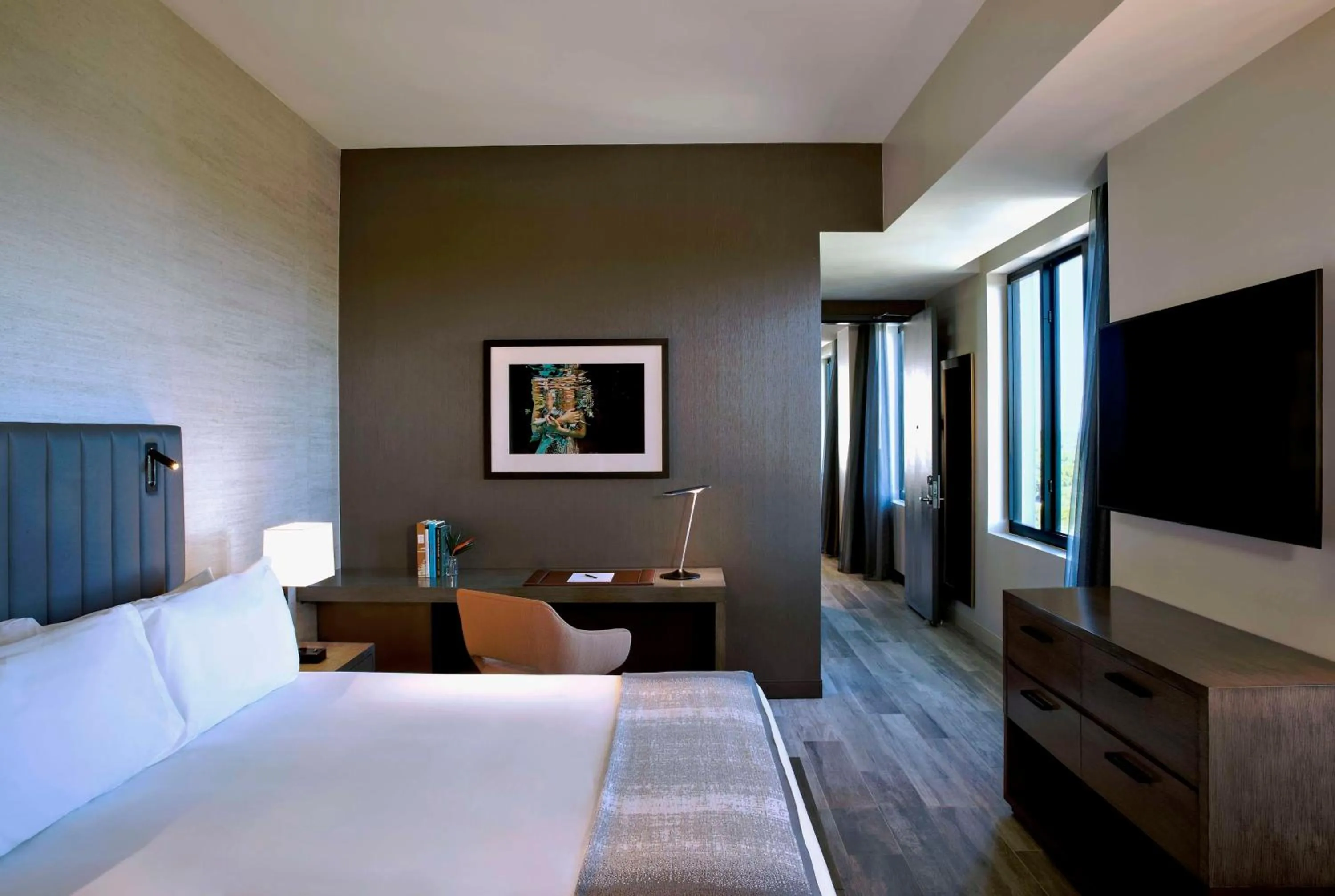 Bedroom, Bed in THesis Hotel Miami Coral Gables, Curio Collection by Hilton
