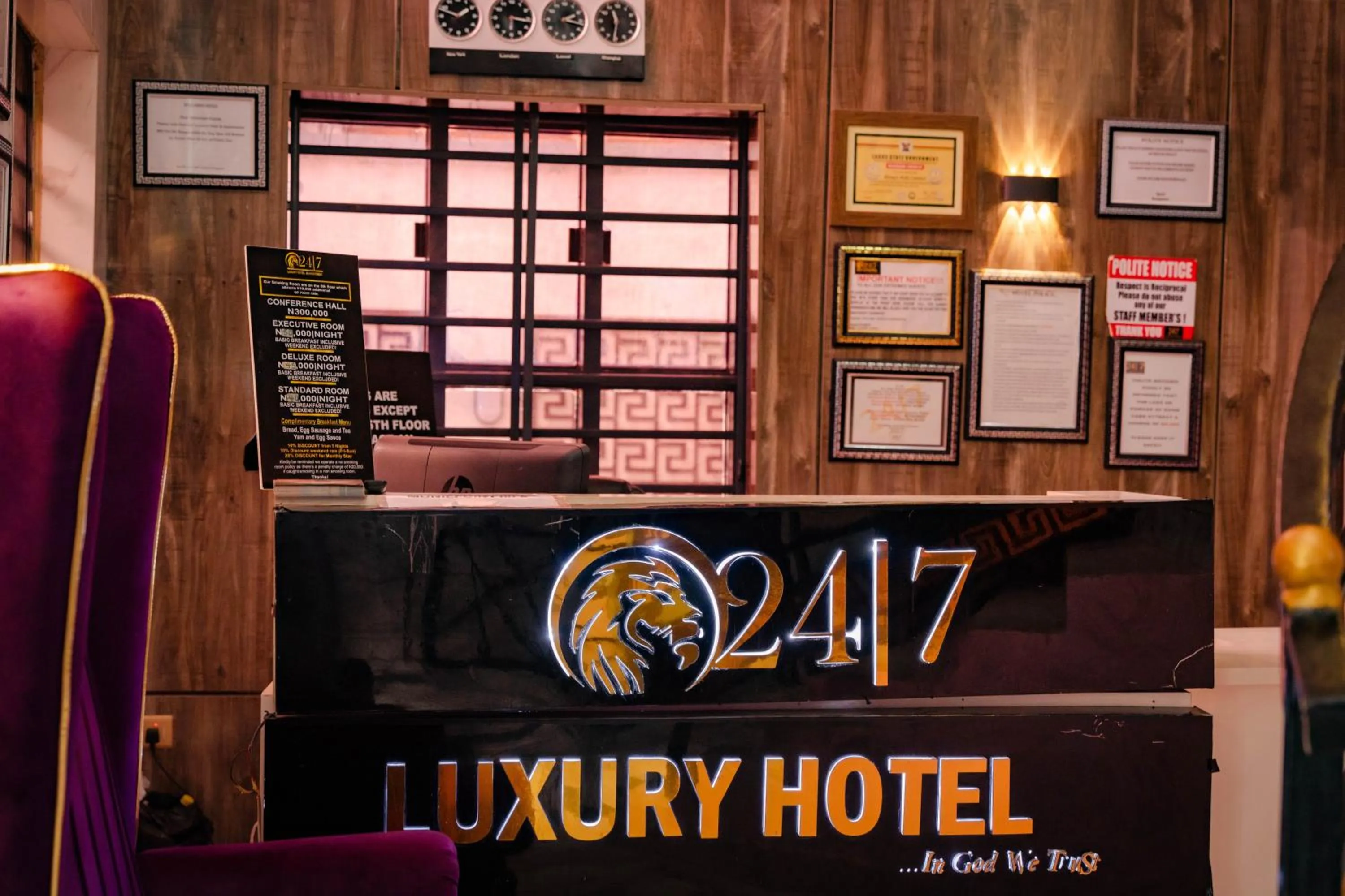 Property logo or sign in 247 Luxury Hotel
