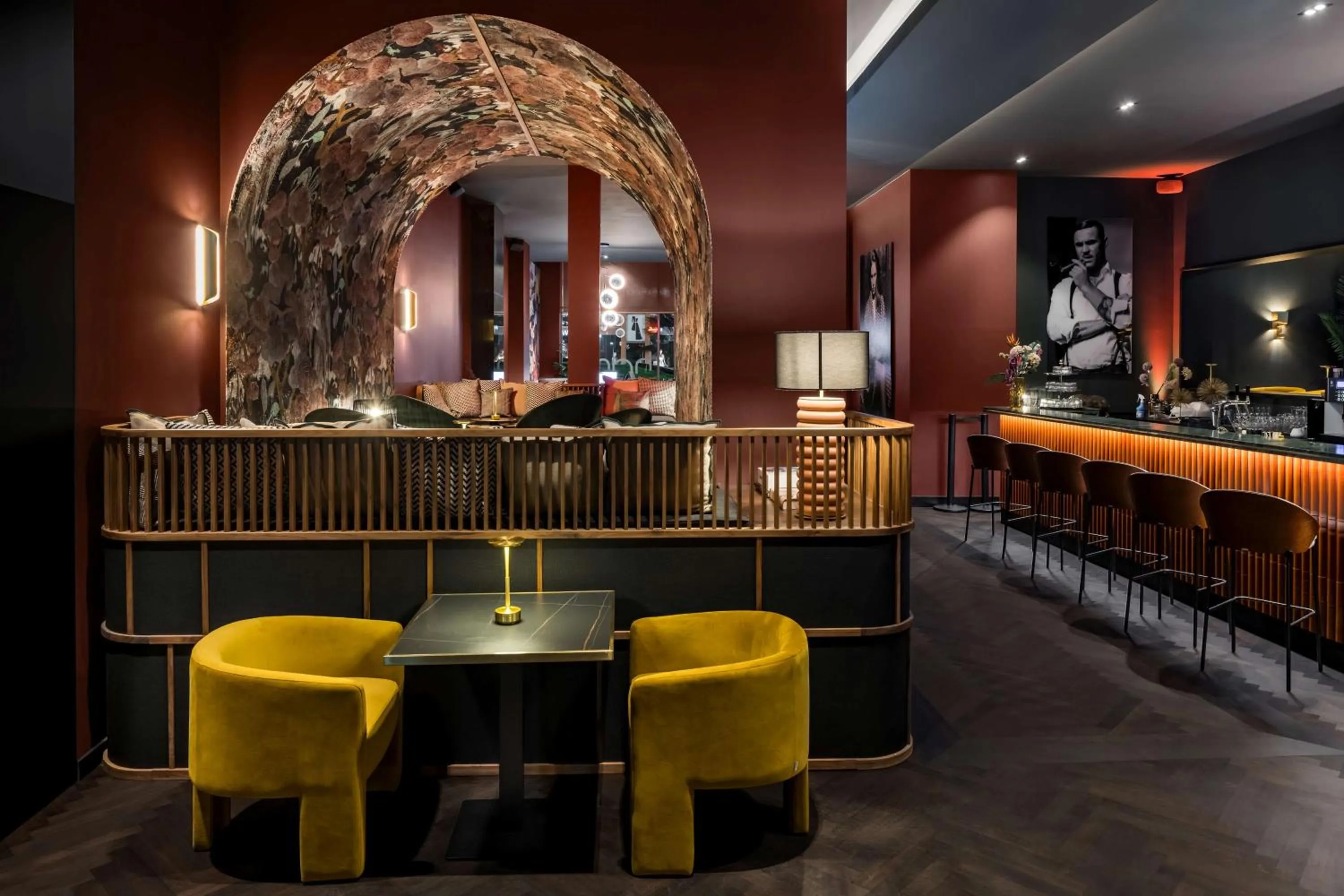 Lounge or bar in Hotel AMANO Düsseldorf