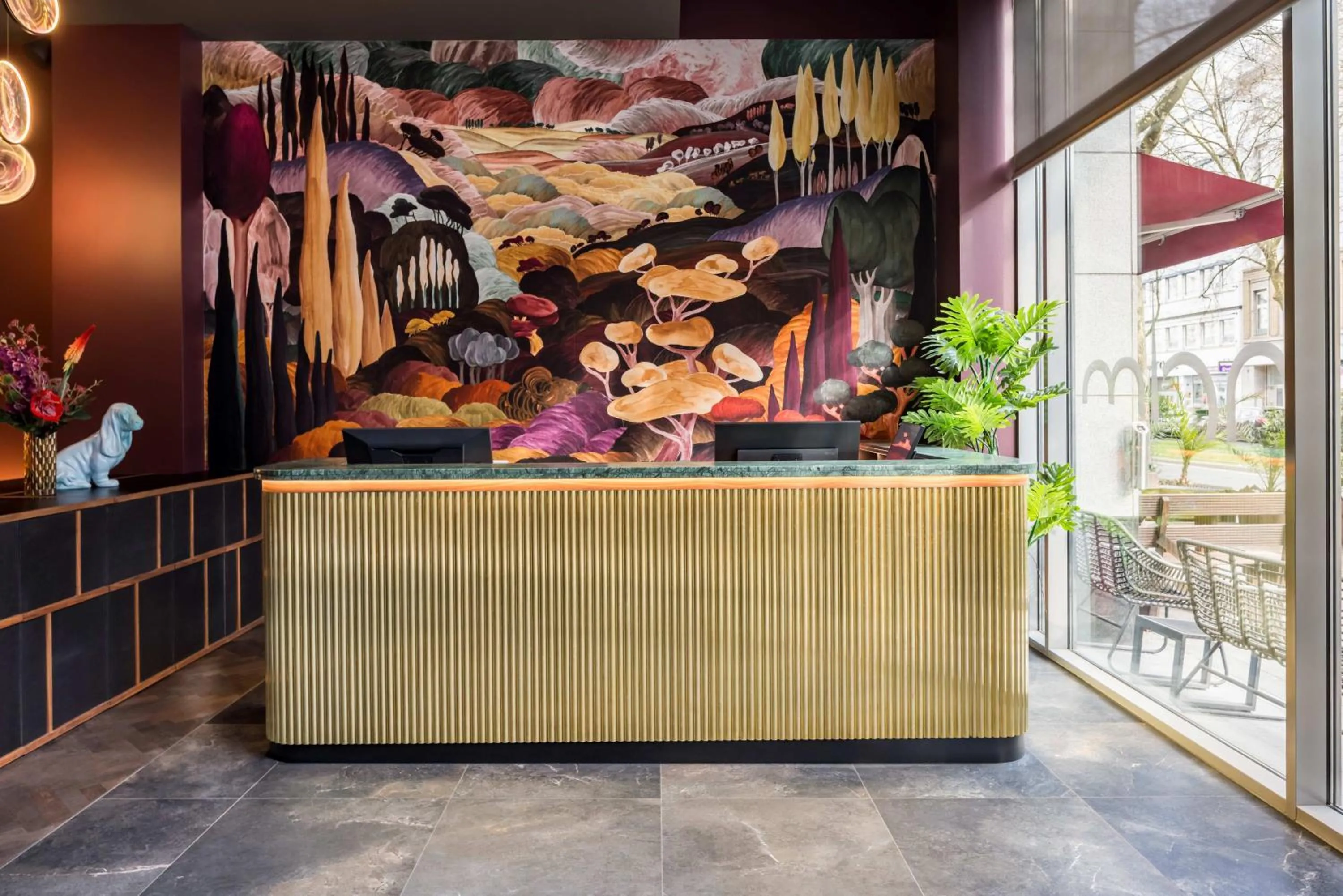 Lobby or reception in Hotel AMANO Düsseldorf