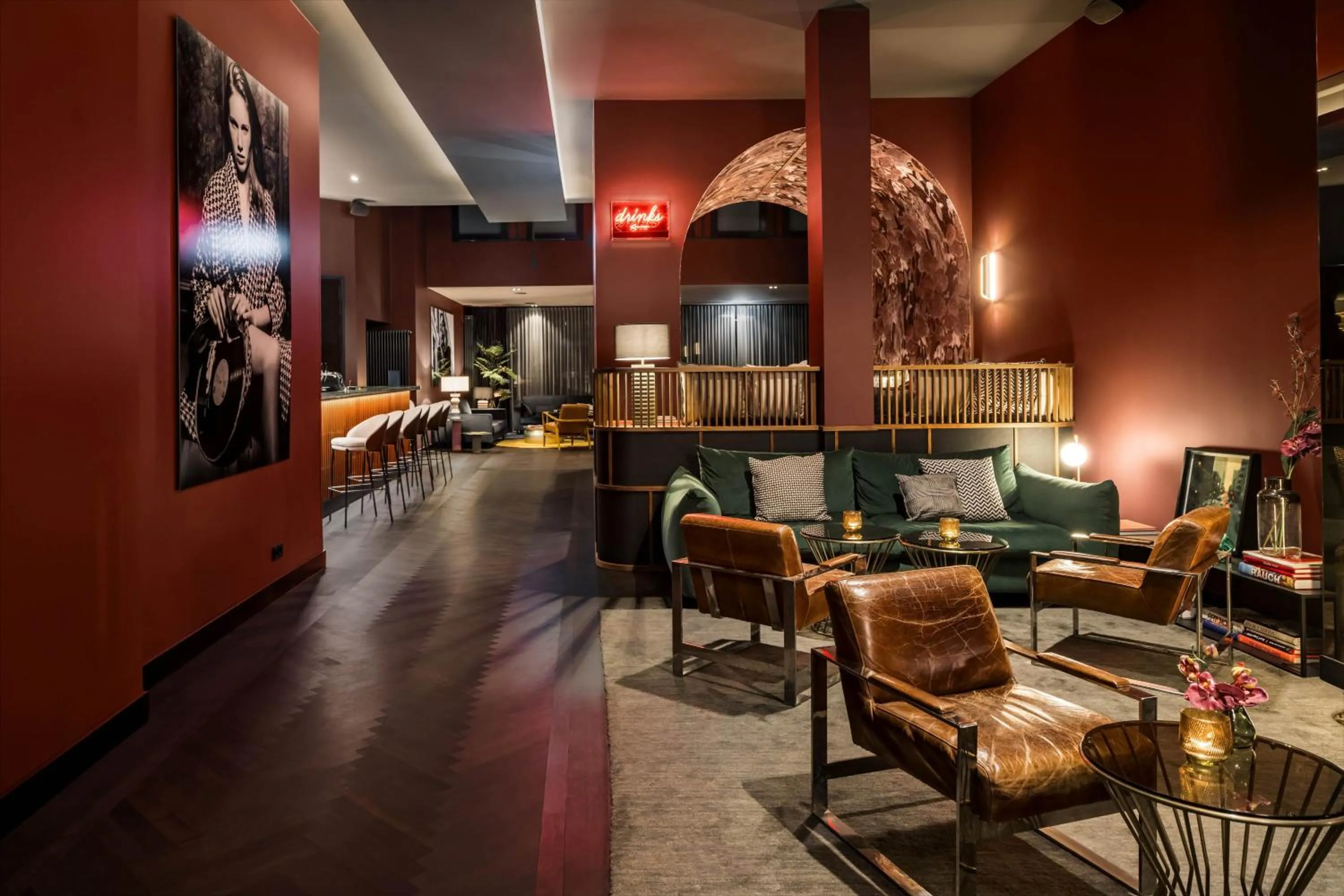 Lobby or reception in Hotel AMANO Düsseldorf