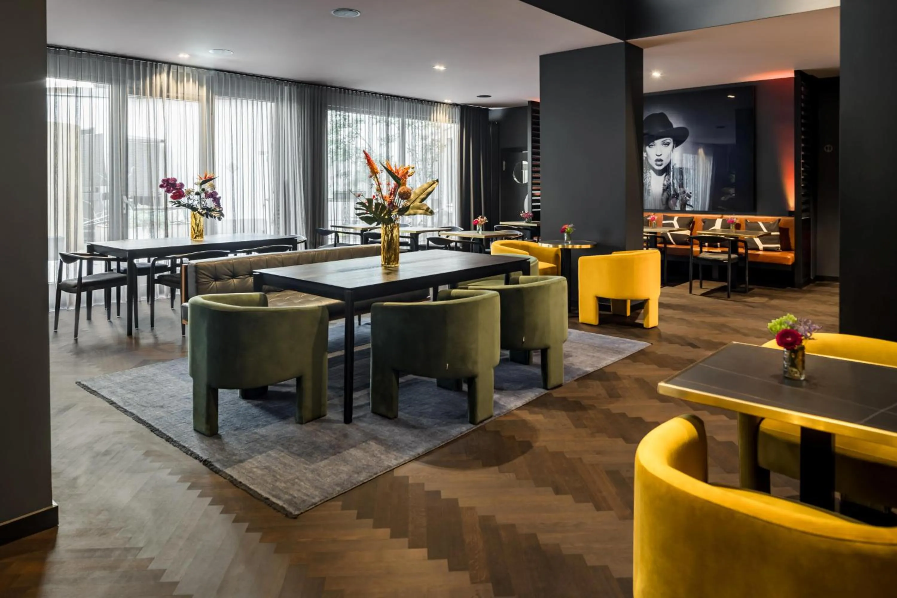 Seating area in Hotel AMANO Düsseldorf