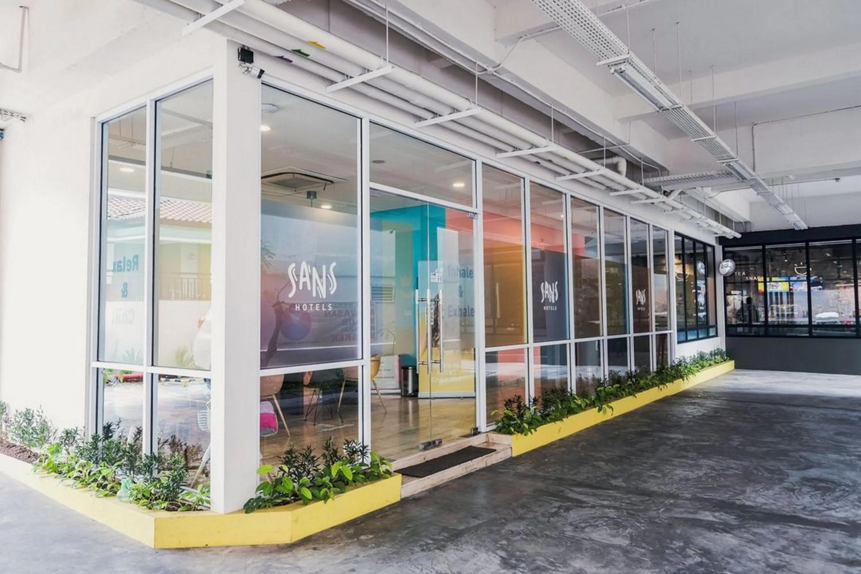 Facade/entrance in Sans Hotel Puri Indah Jakarta