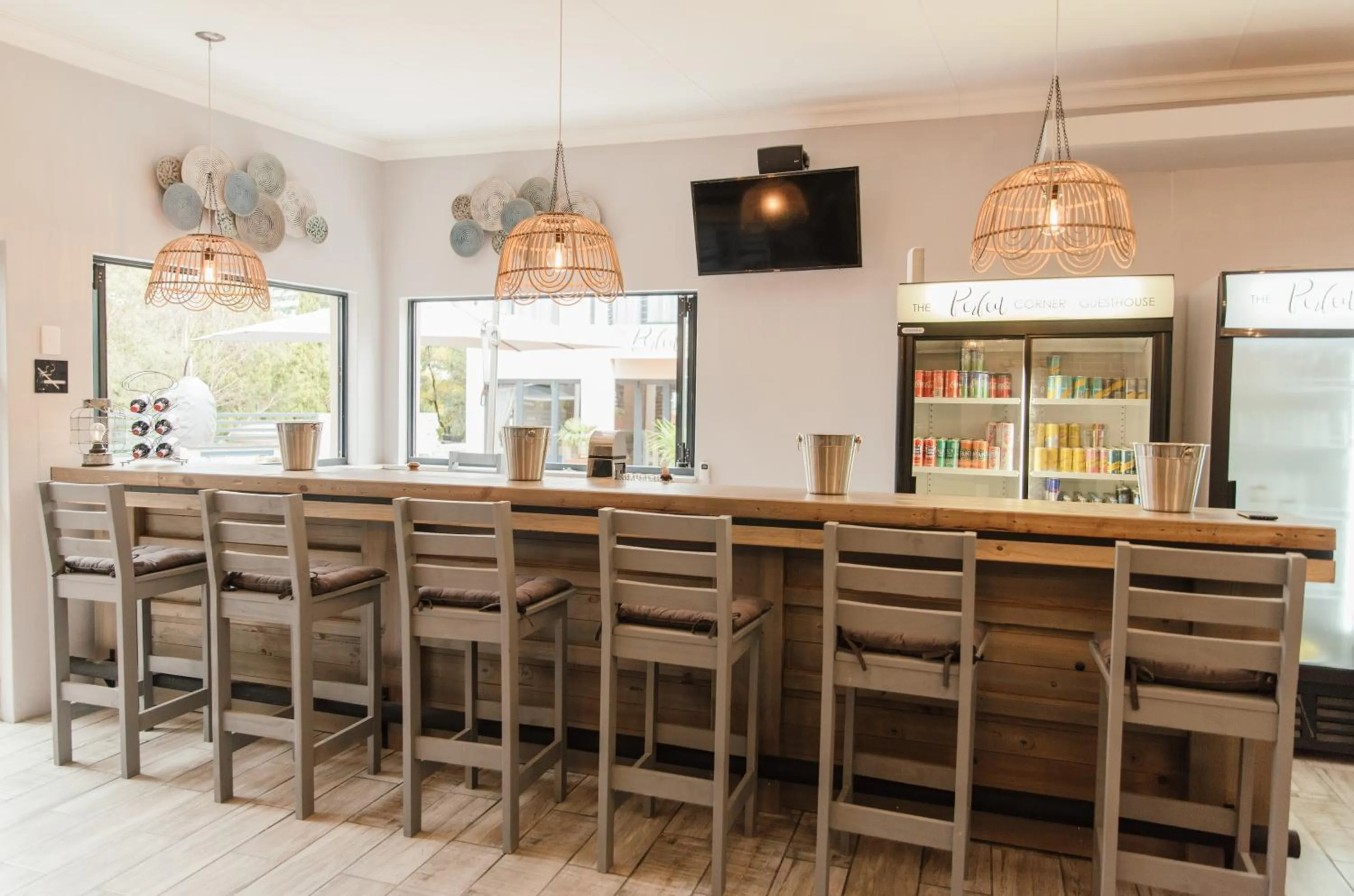 Communal lounge/ TV room in The Perfect Corner Guesthouse