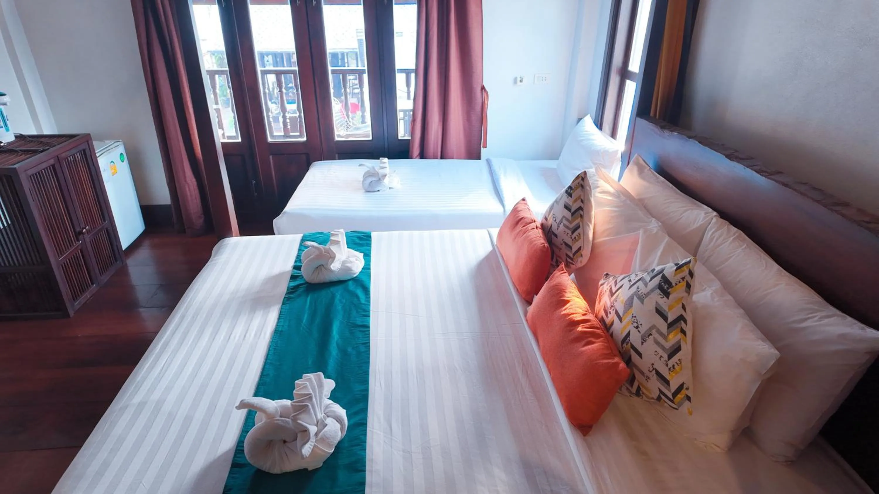 Bed in Alana Luang Prabang