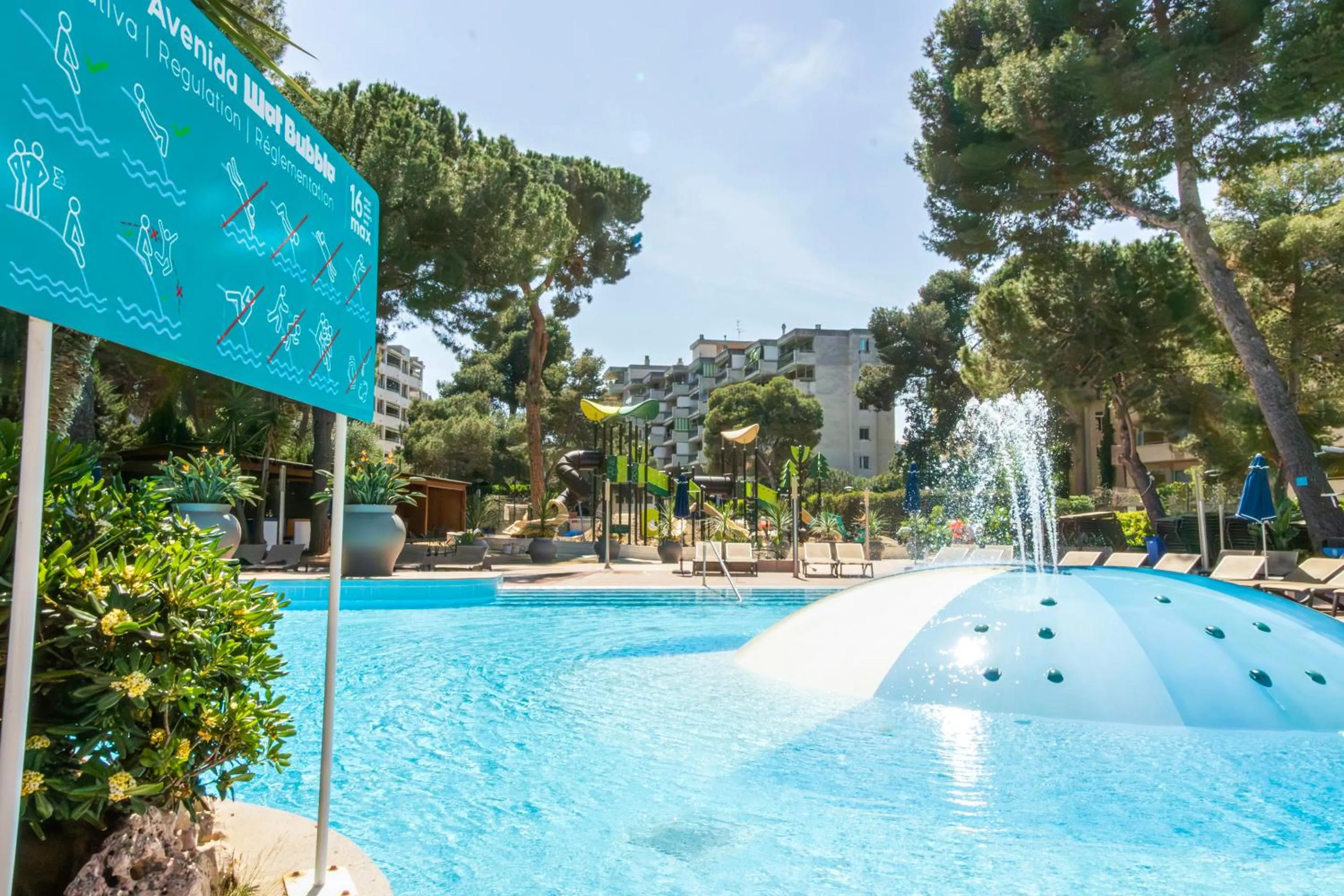 Pool view in Golden Avenida Family Suites 4*