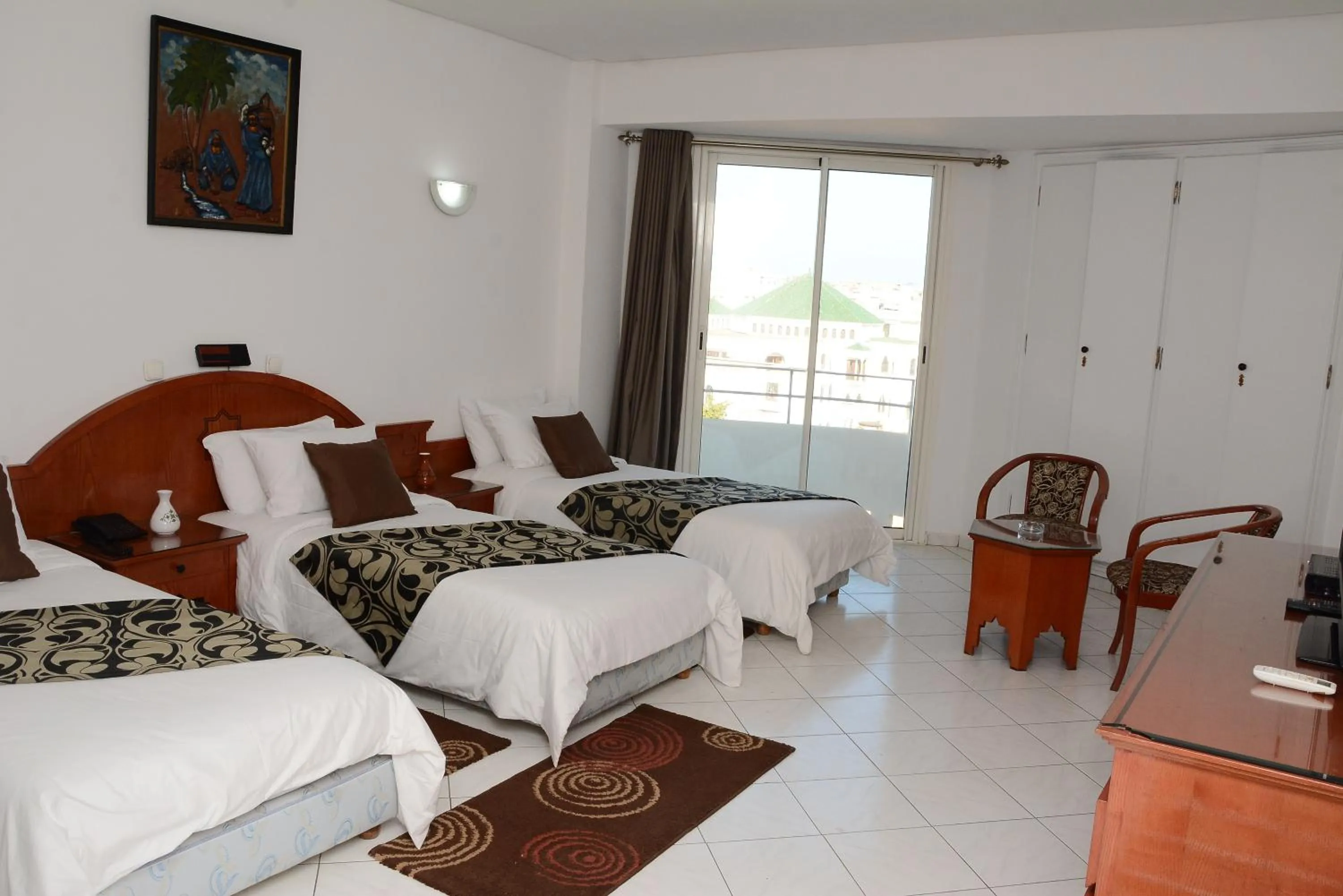 Bed in Hotel Bouregreg