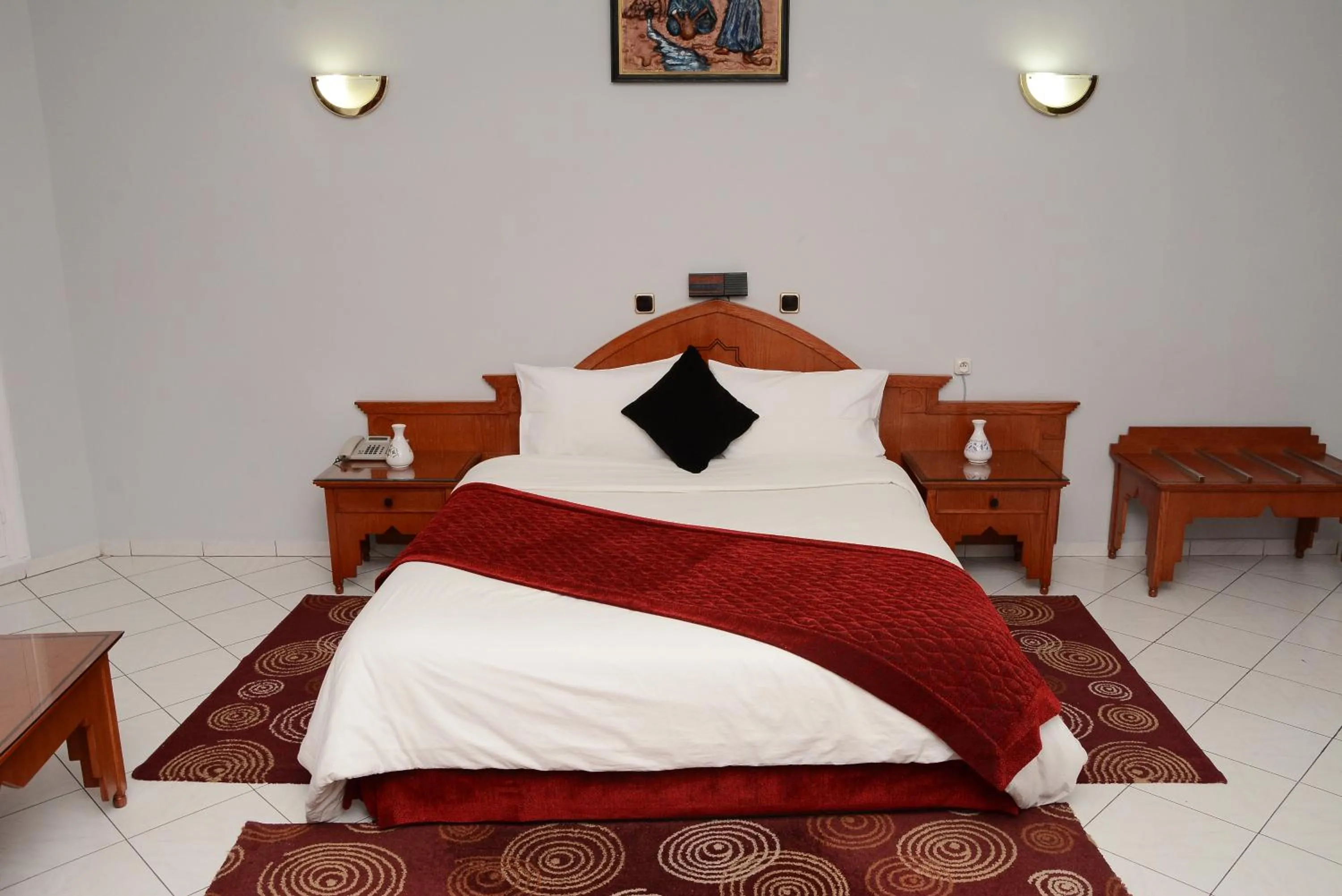 Bed in Hotel Bouregreg