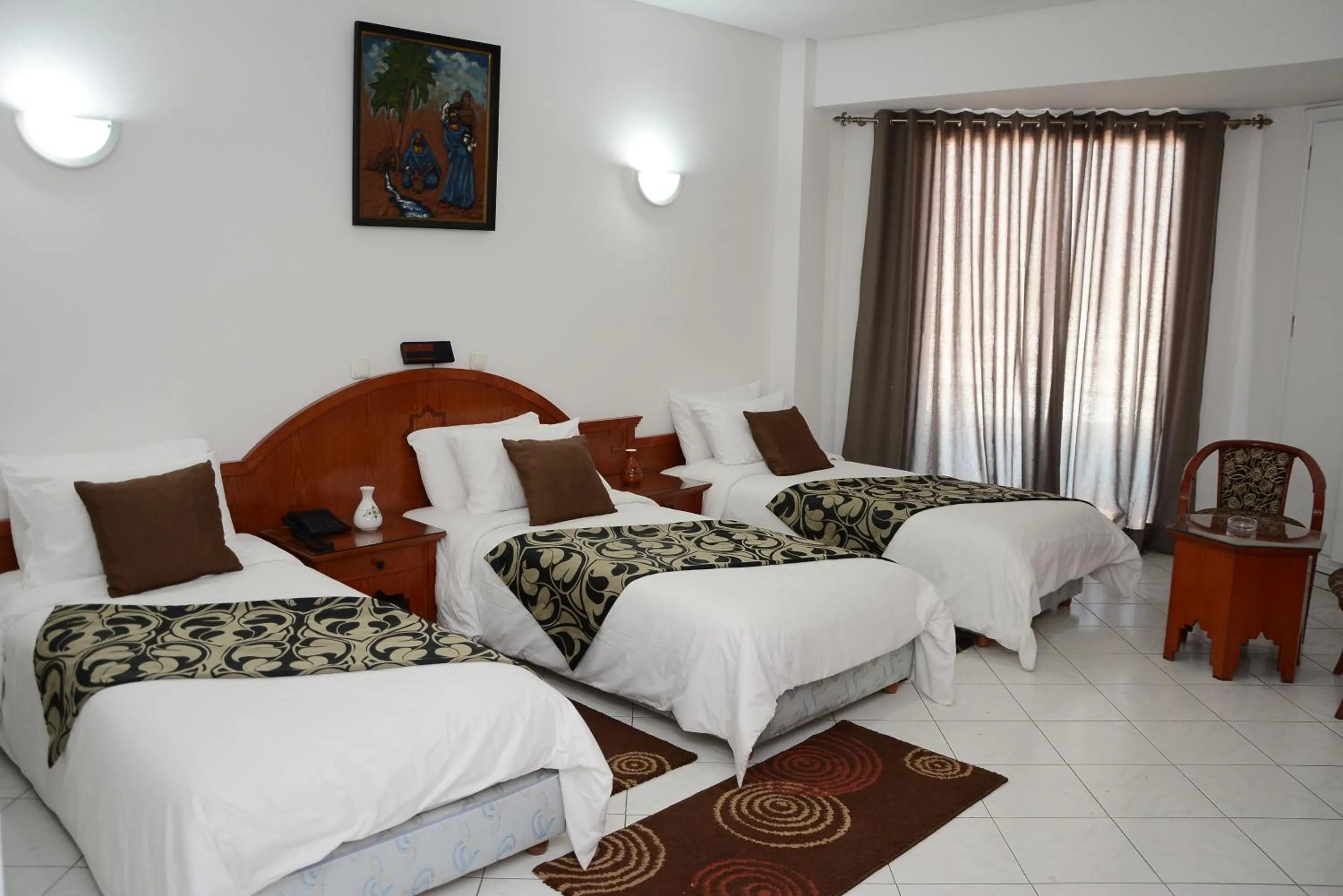 Bed in Hotel Bouregreg