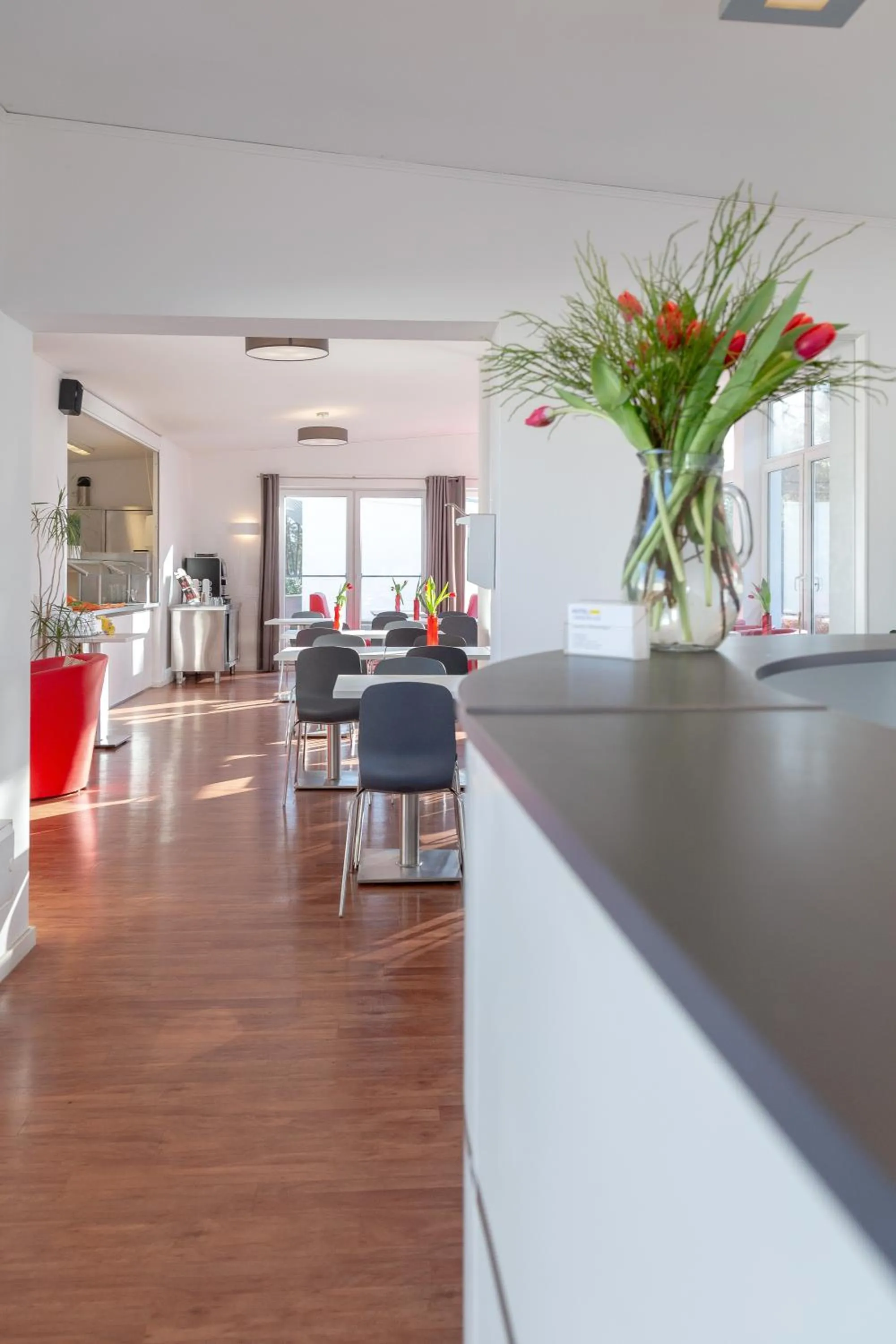 Lobby or reception in Hotel Lüneburg Süd